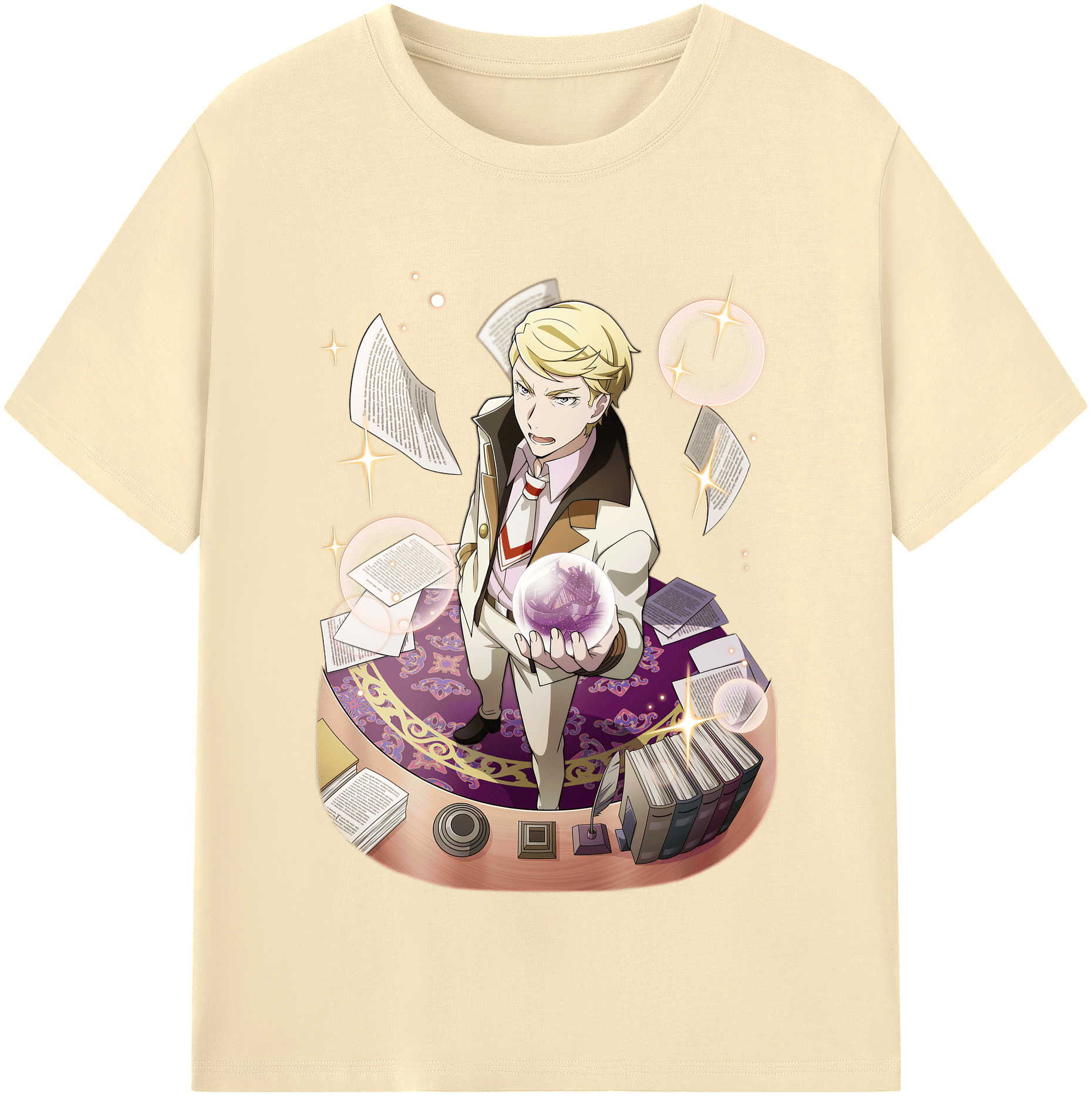 （画像用） 文豪ストレイドッグス Bungo Stray Dogs 綿100％半袖Tシャツ（フロントプリント）