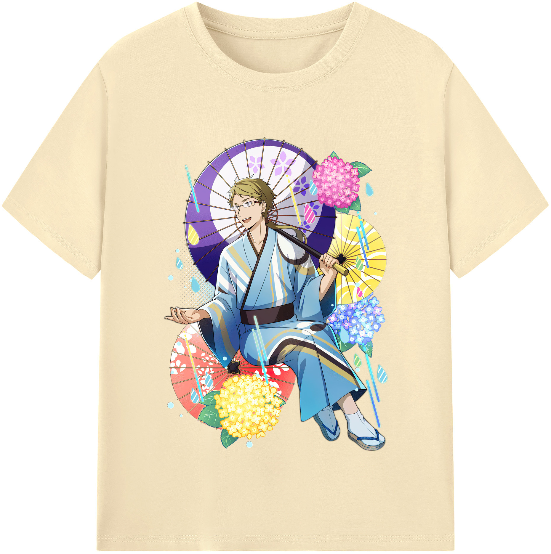 （画像用） 文豪ストレイドッグス Bungo Stray Dogs 綿100％半袖Tシャツ（フロントプリント）