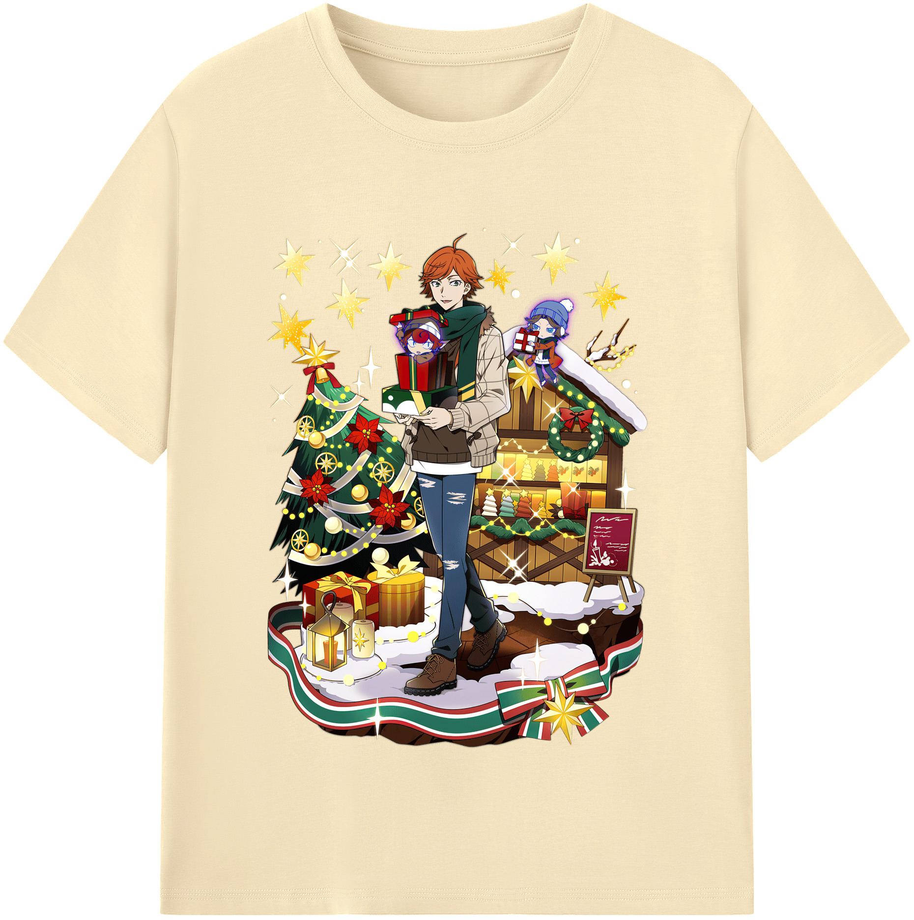 （画像用） 文豪ストレイドッグス Bungo Stray Dogs 綿100％半袖Tシャツ（フロントプリント）