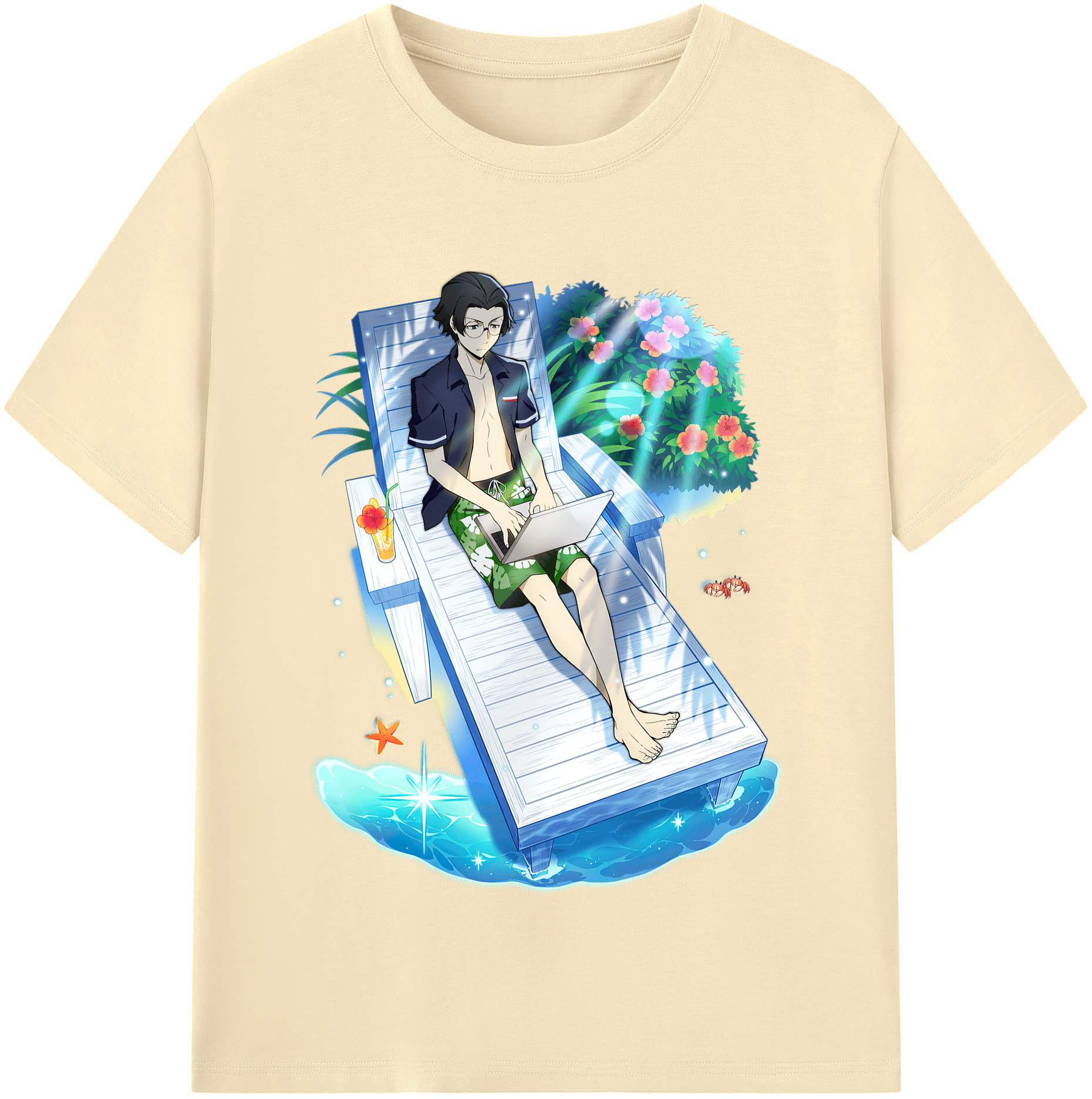 （画像用） 文豪ストレイドッグス Bungo Stray Dogs 綿100％半袖Tシャツ（フロントプリント）