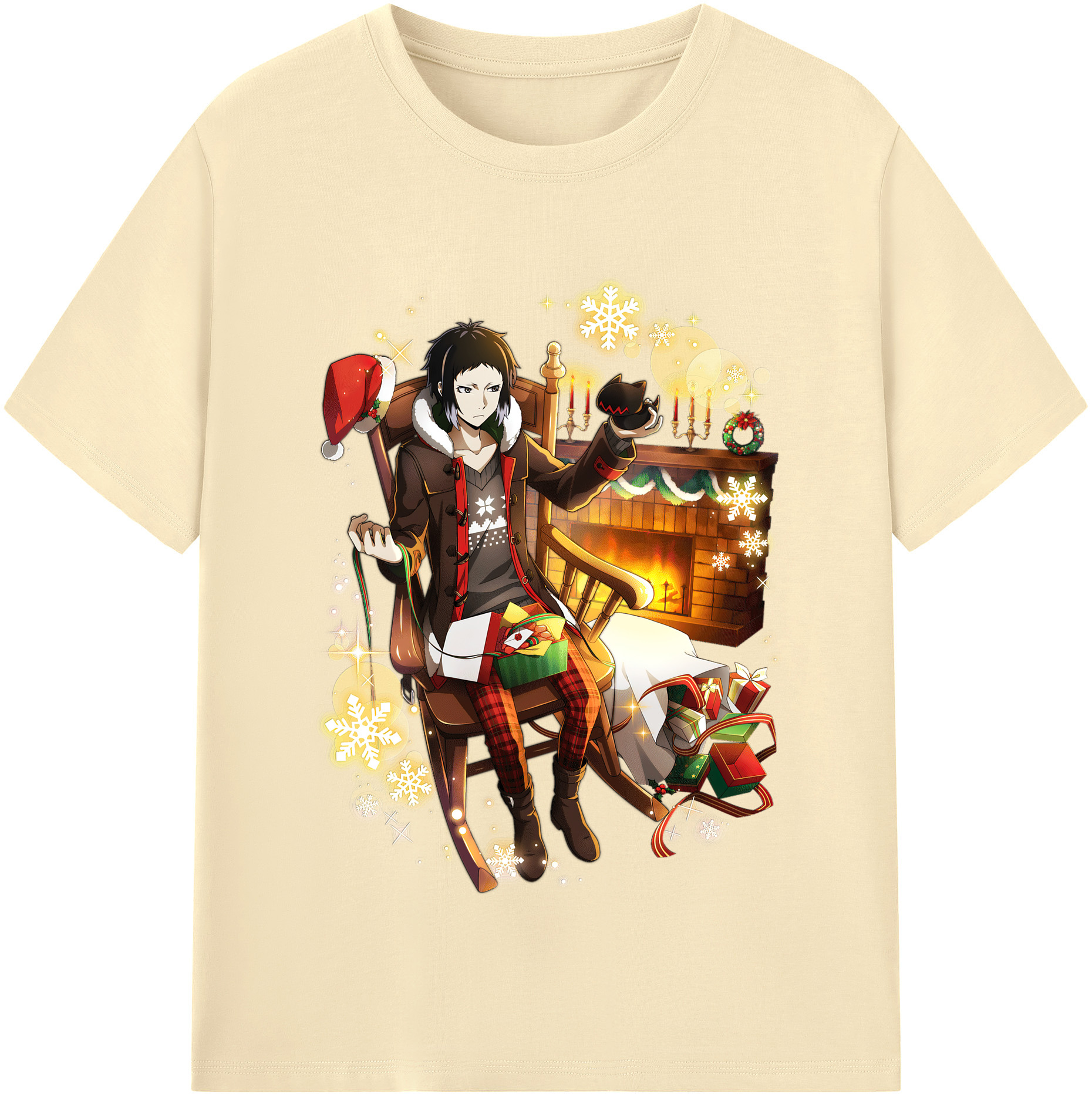 （画像用） 文豪ストレイドッグス Bungo Stray Dogs 綿100％半袖Tシャツ（フロントプリント）