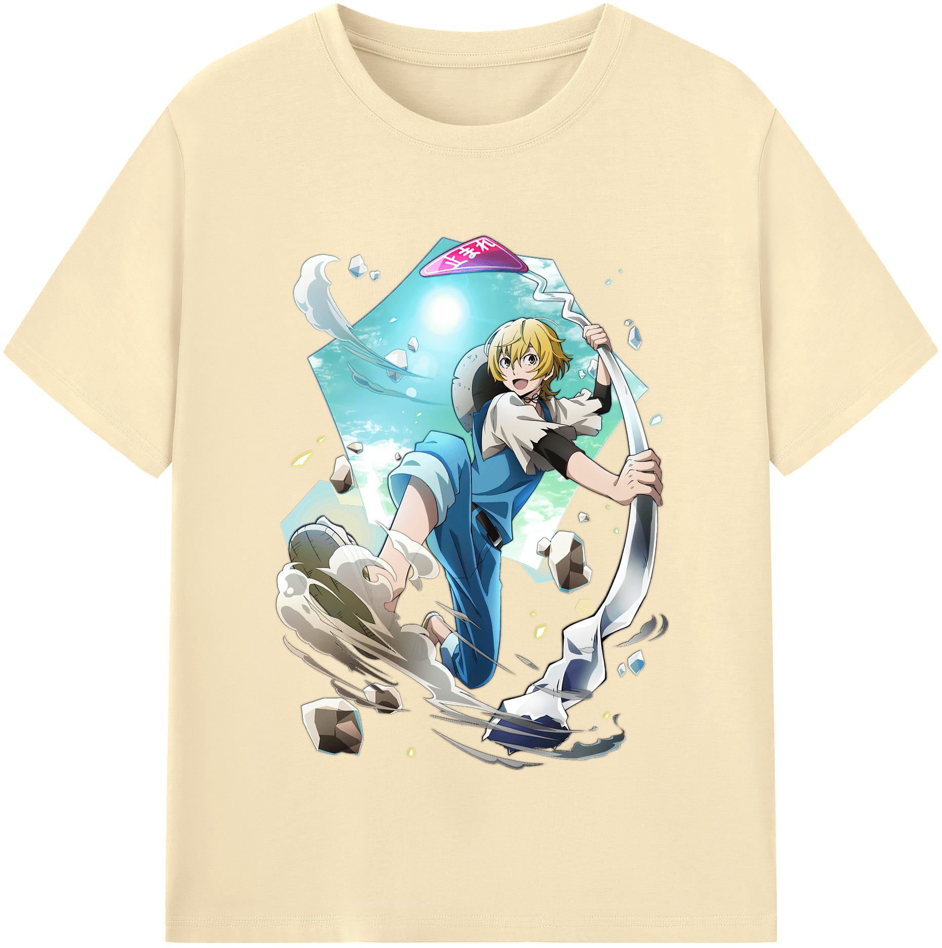 （画像用） 文豪ストレイドッグス Bungo Stray Dogs 綿100％半袖Tシャツ（フロントプリント）