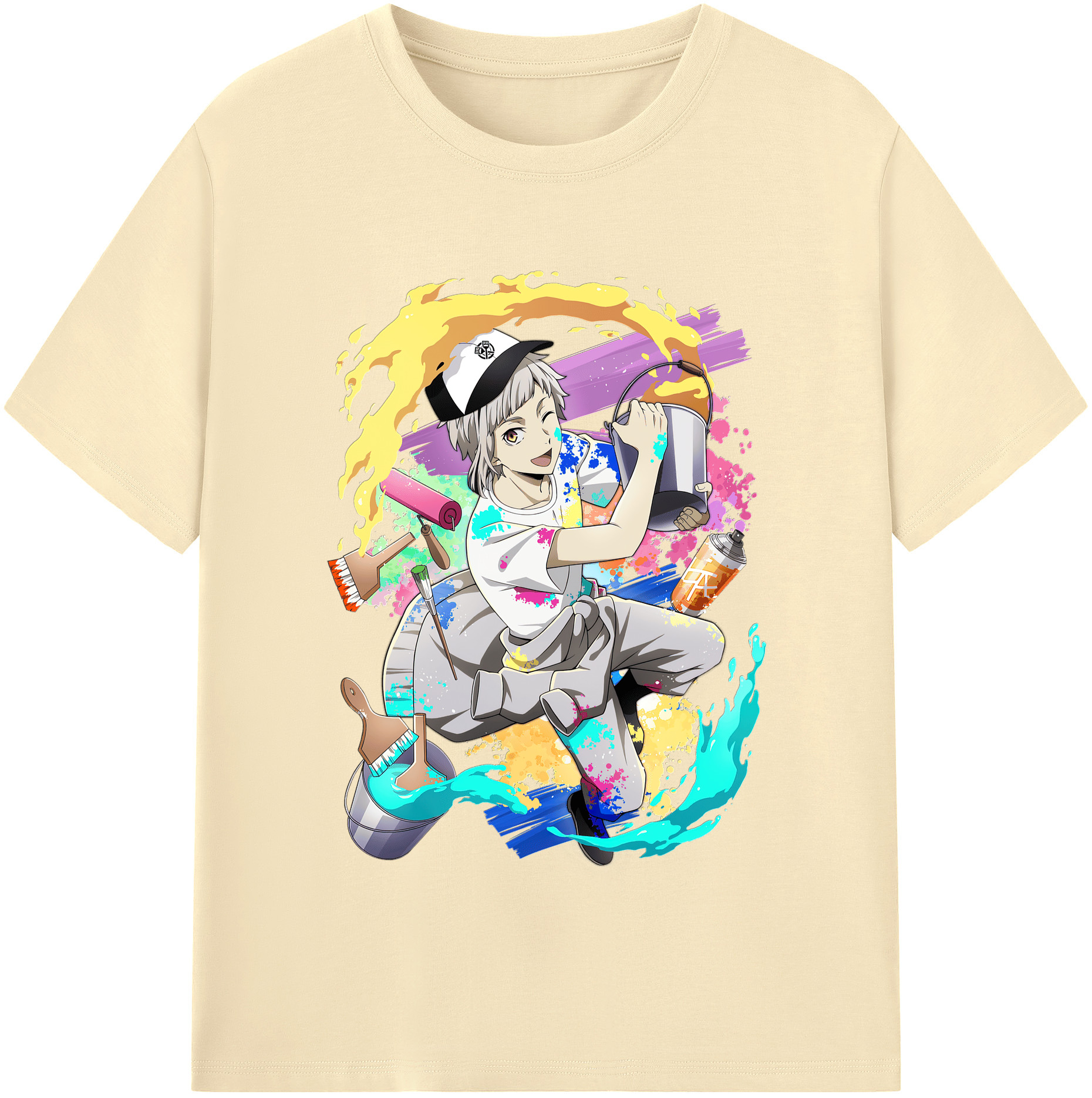 （画像用） 文豪ストレイドッグス Bungo Stray Dogs 綿100％半袖Tシャツ（フロントプリント）
