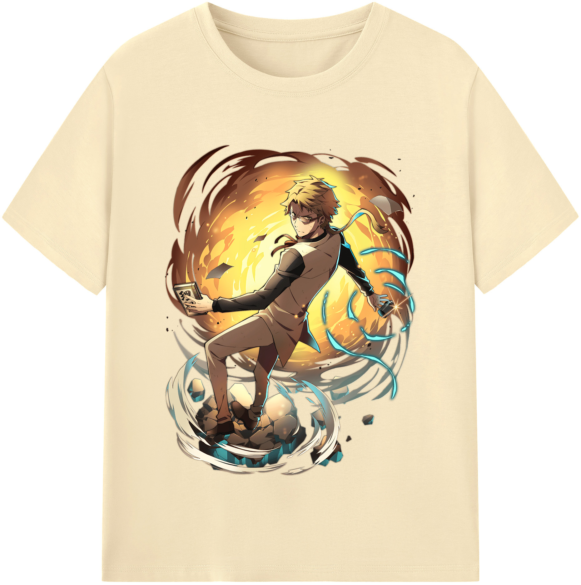 （画像用） 文豪ストレイドッグス Bungo Stray Dogs 綿100％半袖Tシャツ（フロントプリント）