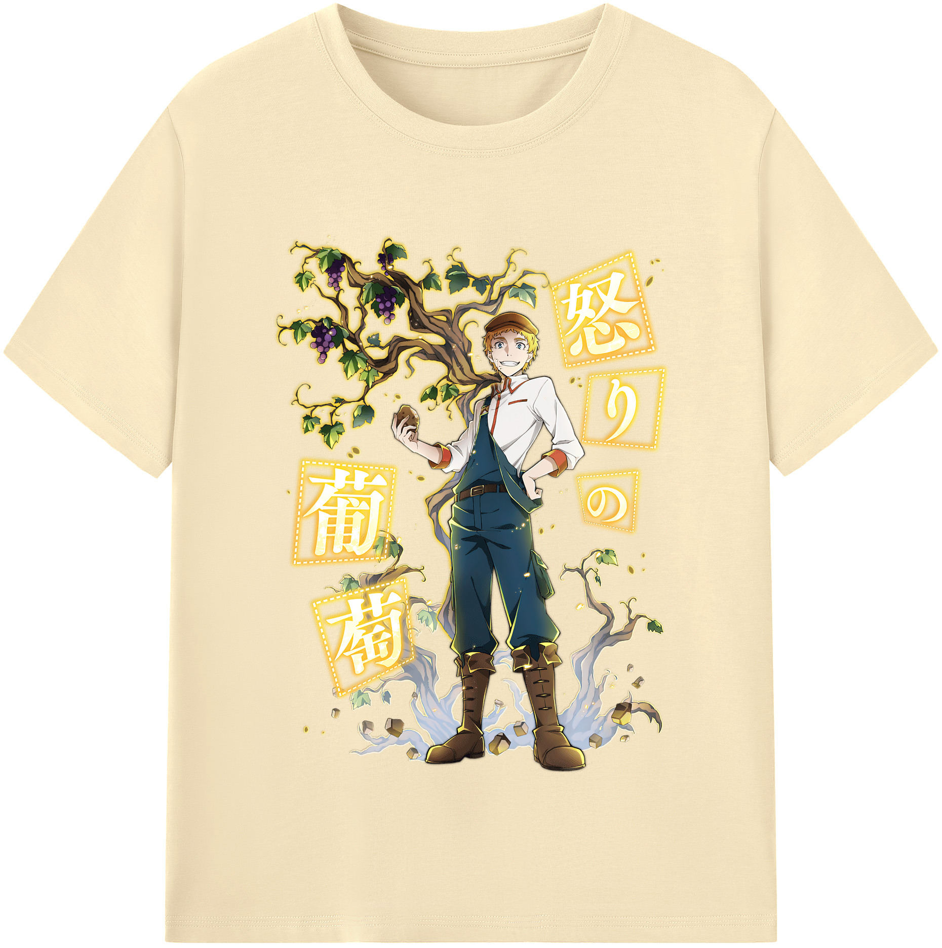 （画像用） 文豪ストレイドッグス Bungo Stray Dogs 綿100％半袖Tシャツ（フロントプリント）