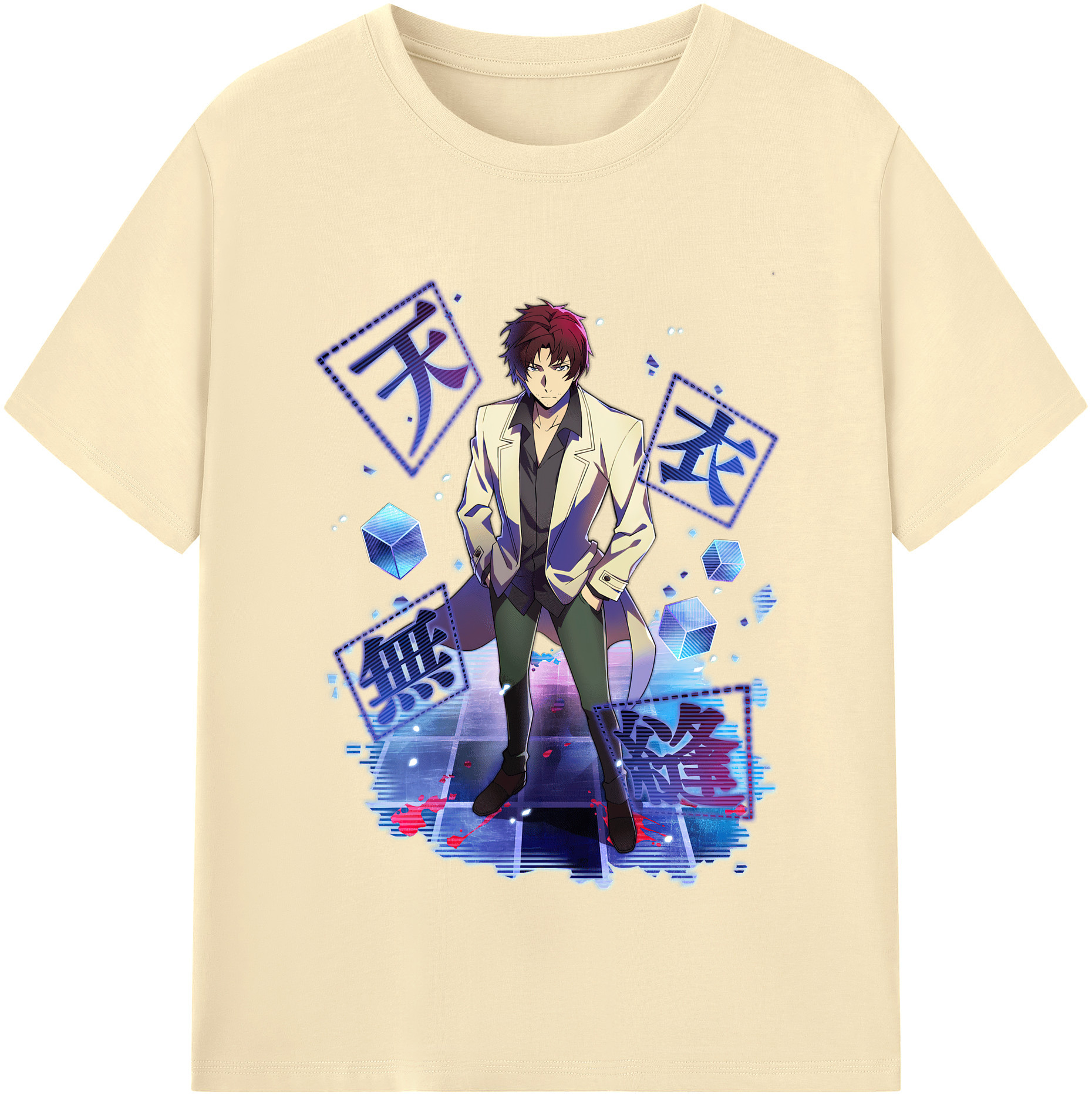 （画像用） 文豪ストレイドッグス Bungo Stray Dogs 綿100％半袖Tシャツ（フロントプリント）
