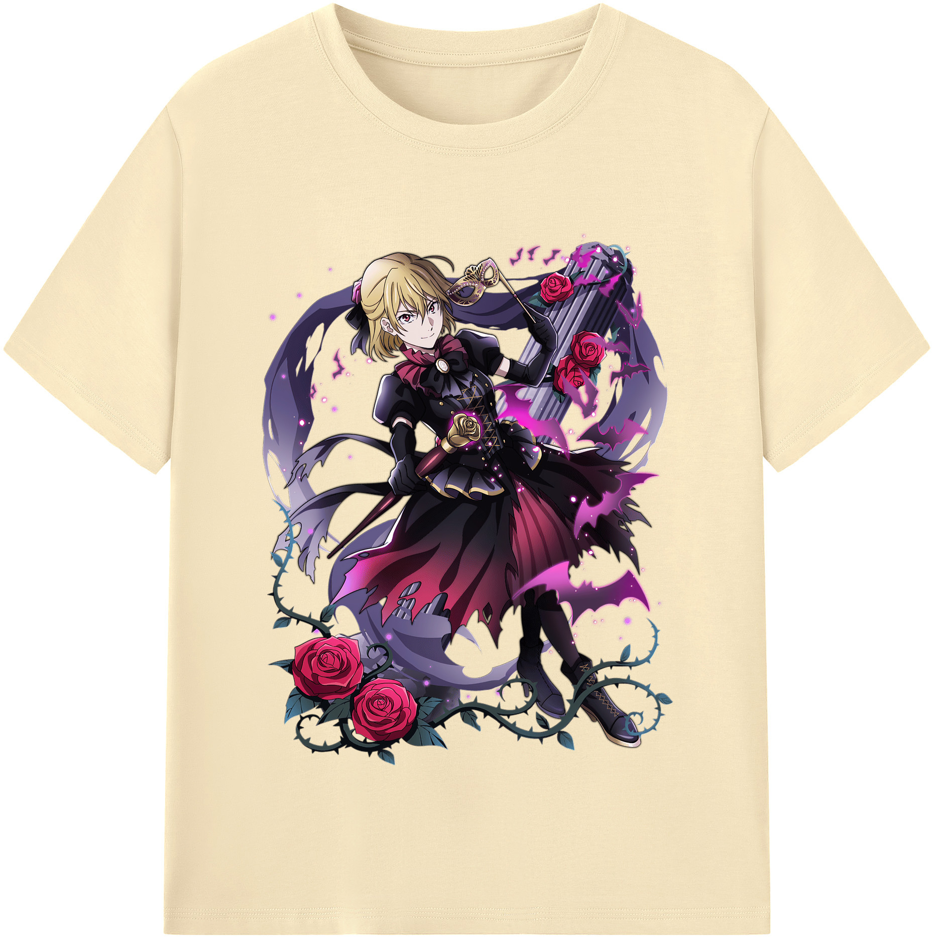 （画像用） 文豪ストレイドッグス Bungo Stray Dogs 綿100％半袖Tシャツ（フロントプリント）