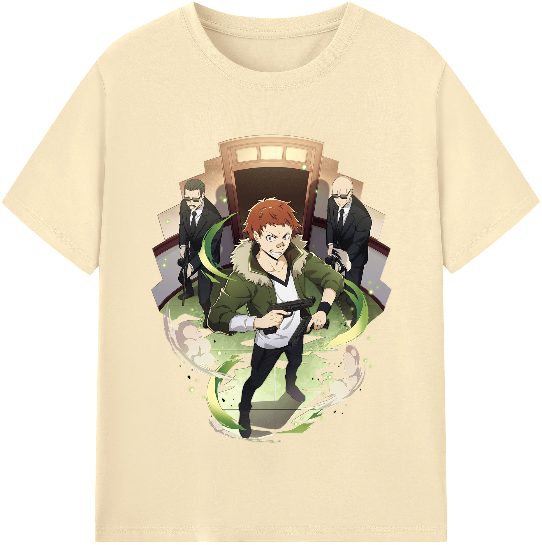 （画像用） 文豪ストレイドッグス Bungo Stray Dogs 綿100％半袖Tシャツ（フロントプリント）