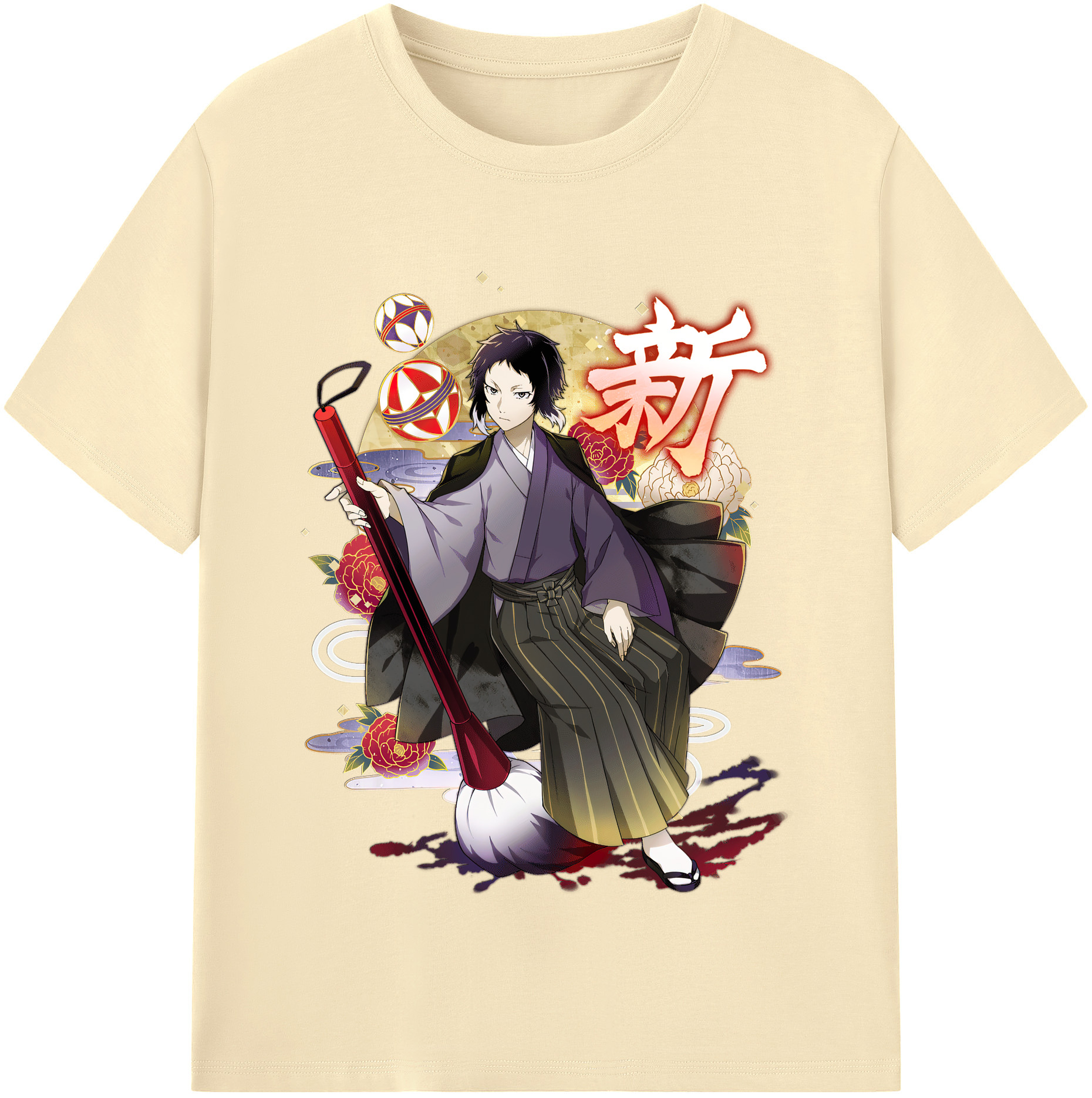 （画像用） 文豪ストレイドッグス Bungo Stray Dogs 綿100％半袖Tシャツ（フロントプリント）