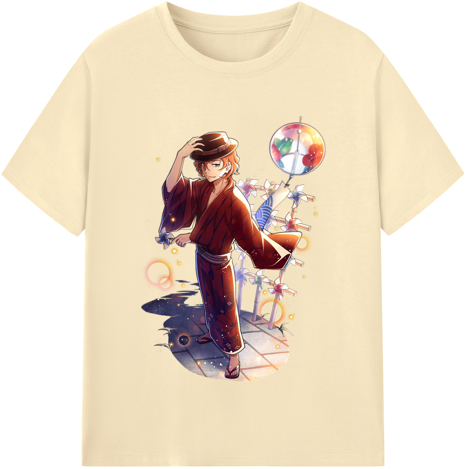 （画像用） 文豪ストレイドッグス Bungo Stray Dogs 綿100％半袖Tシャツ（フロントプリント）