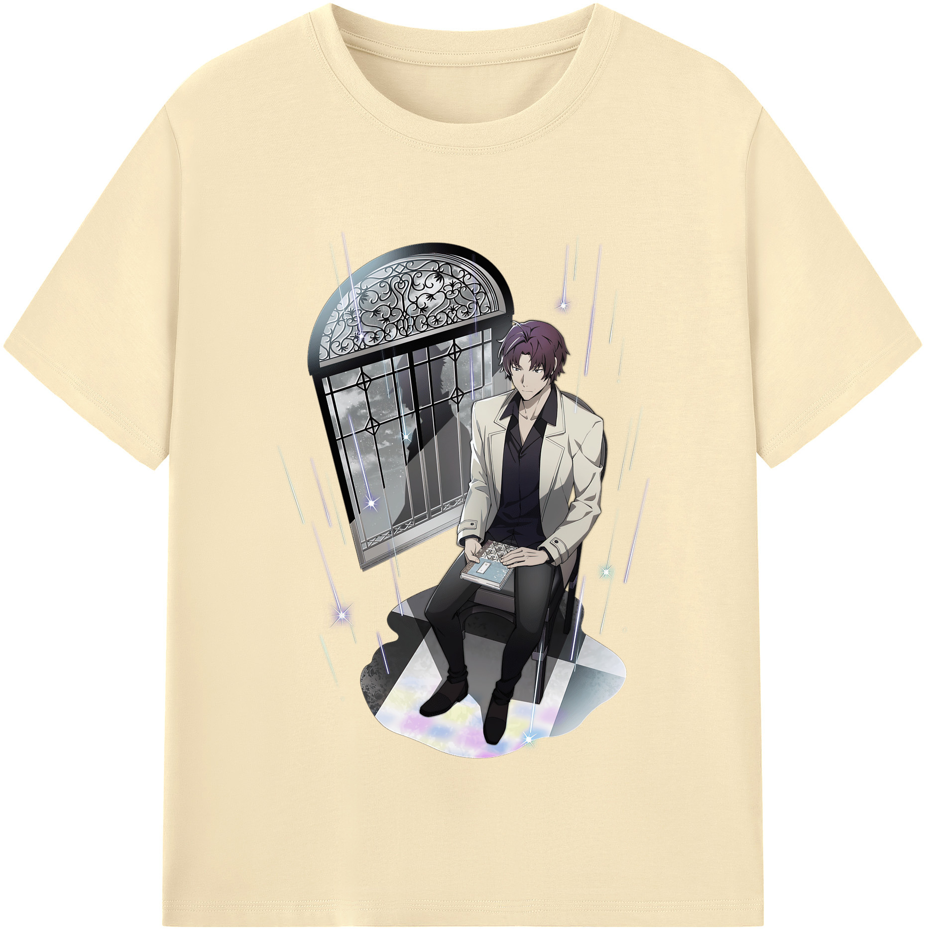 （画像用） 文豪ストレイドッグス Bungo Stray Dogs 綿100％半袖Tシャツ（フロントプリント）