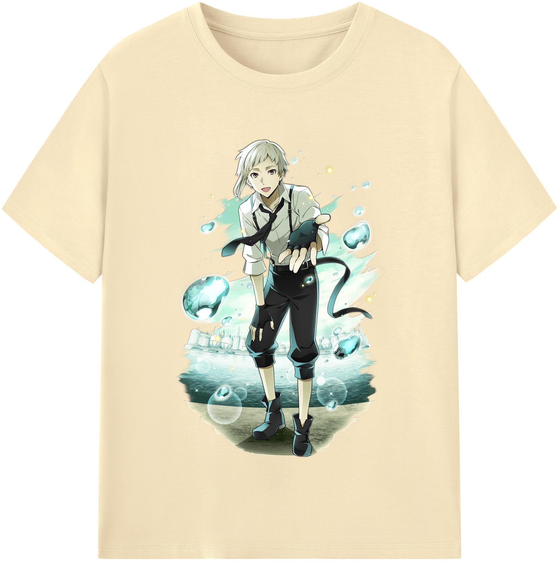 （画像用） 文豪ストレイドッグス Bungo Stray Dogs 綿100％半袖Tシャツ（フロントプリント）