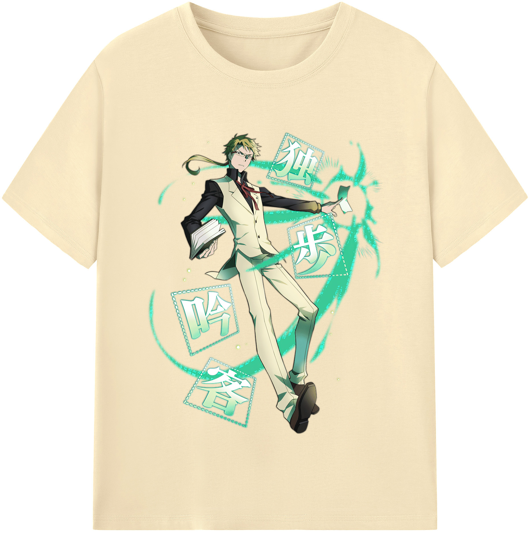 （画像用） 文豪ストレイドッグス Bungo Stray Dogs 綿100％半袖Tシャツ（フロントプリント）