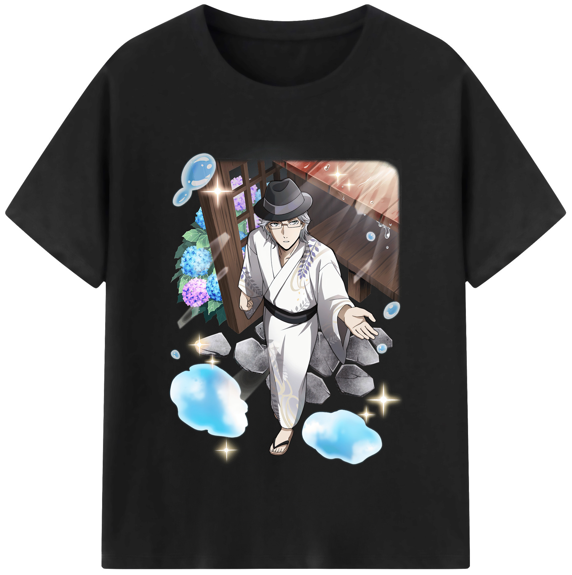 （画像用） 文豪ストレイドッグス Bungo Stray Dogs 綿100％半袖Tシャツ（フロントプリント）