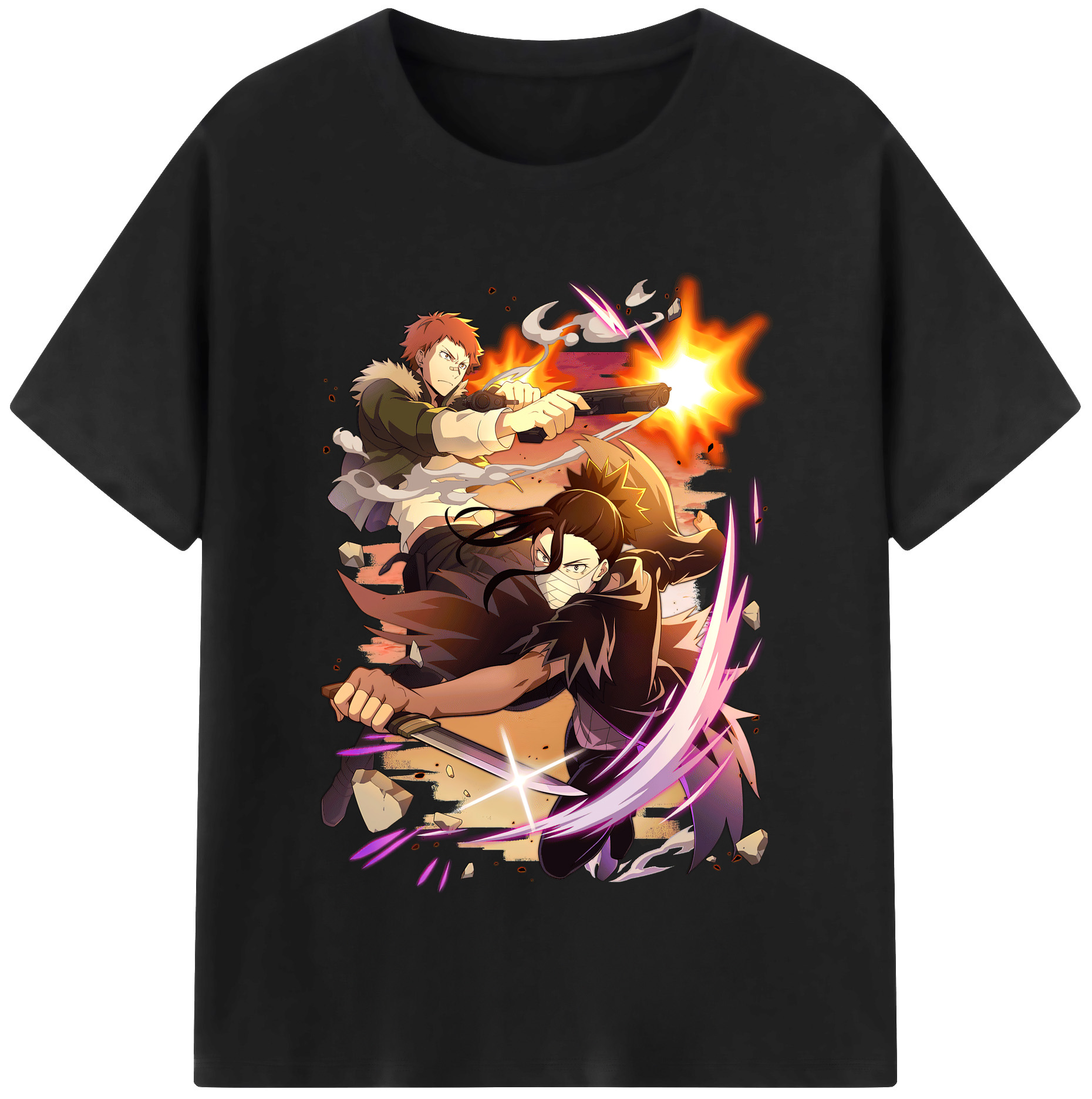 （画像用） 文豪ストレイドッグス Bungo Stray Dogs 綿100％半袖Tシャツ（フロントプリント）