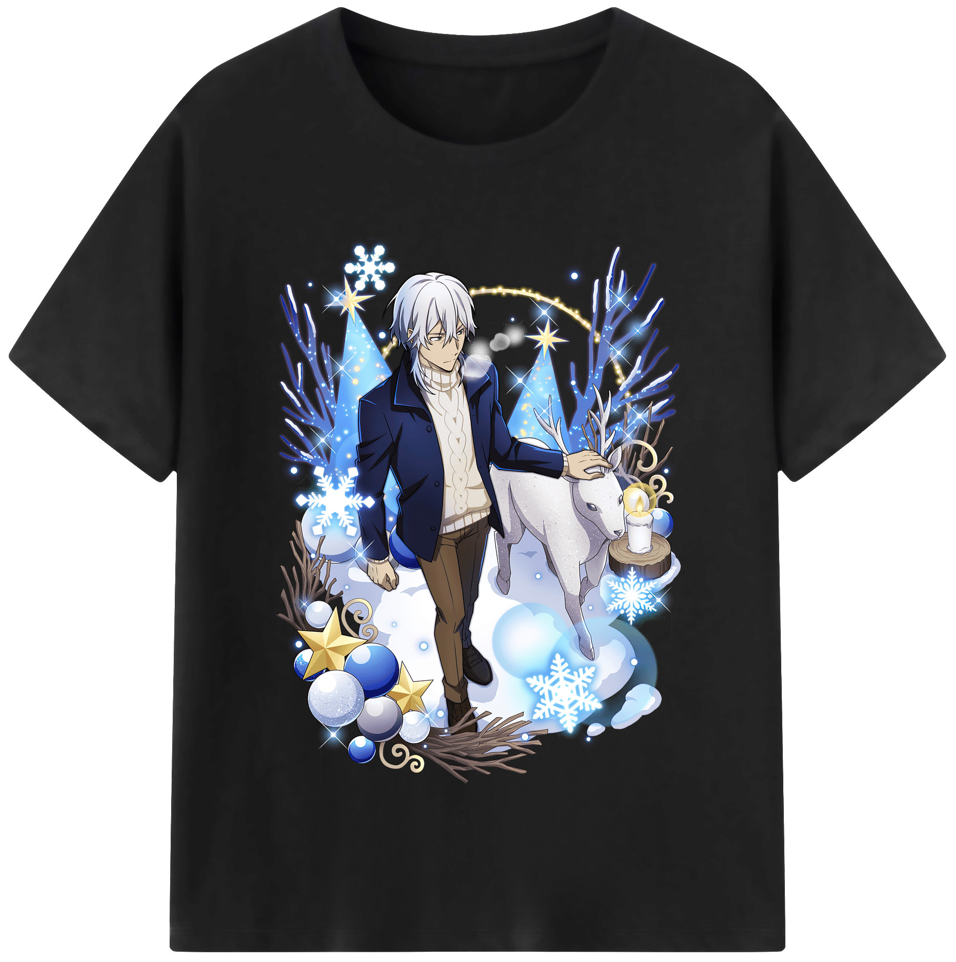 （画像用） 文豪ストレイドッグス Bungo Stray Dogs 綿100％半袖Tシャツ（フロントプリント）