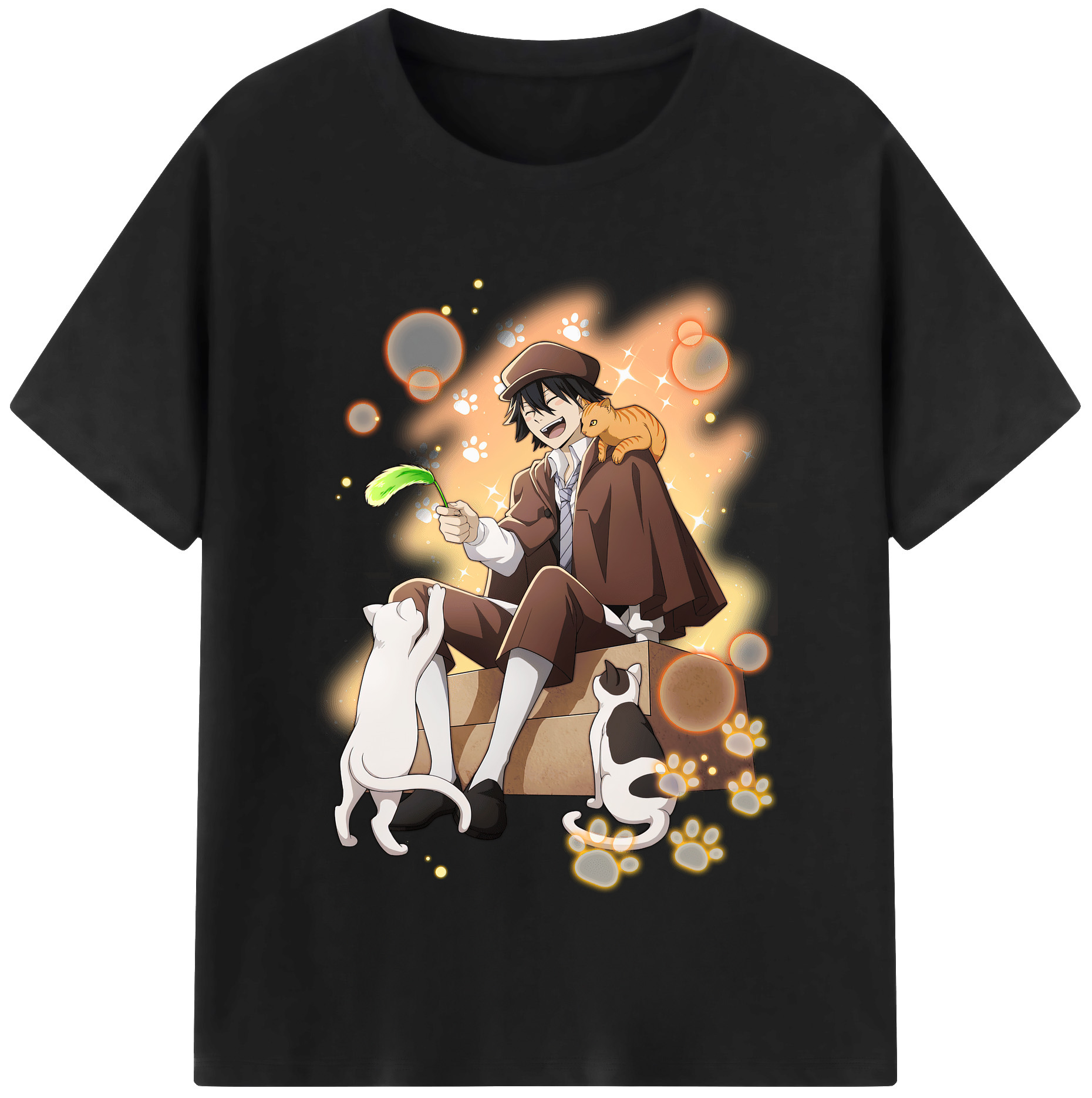 （画像用） 文豪ストレイドッグス Bungo Stray Dogs 綿100％半袖Tシャツ（フロントプリント）
