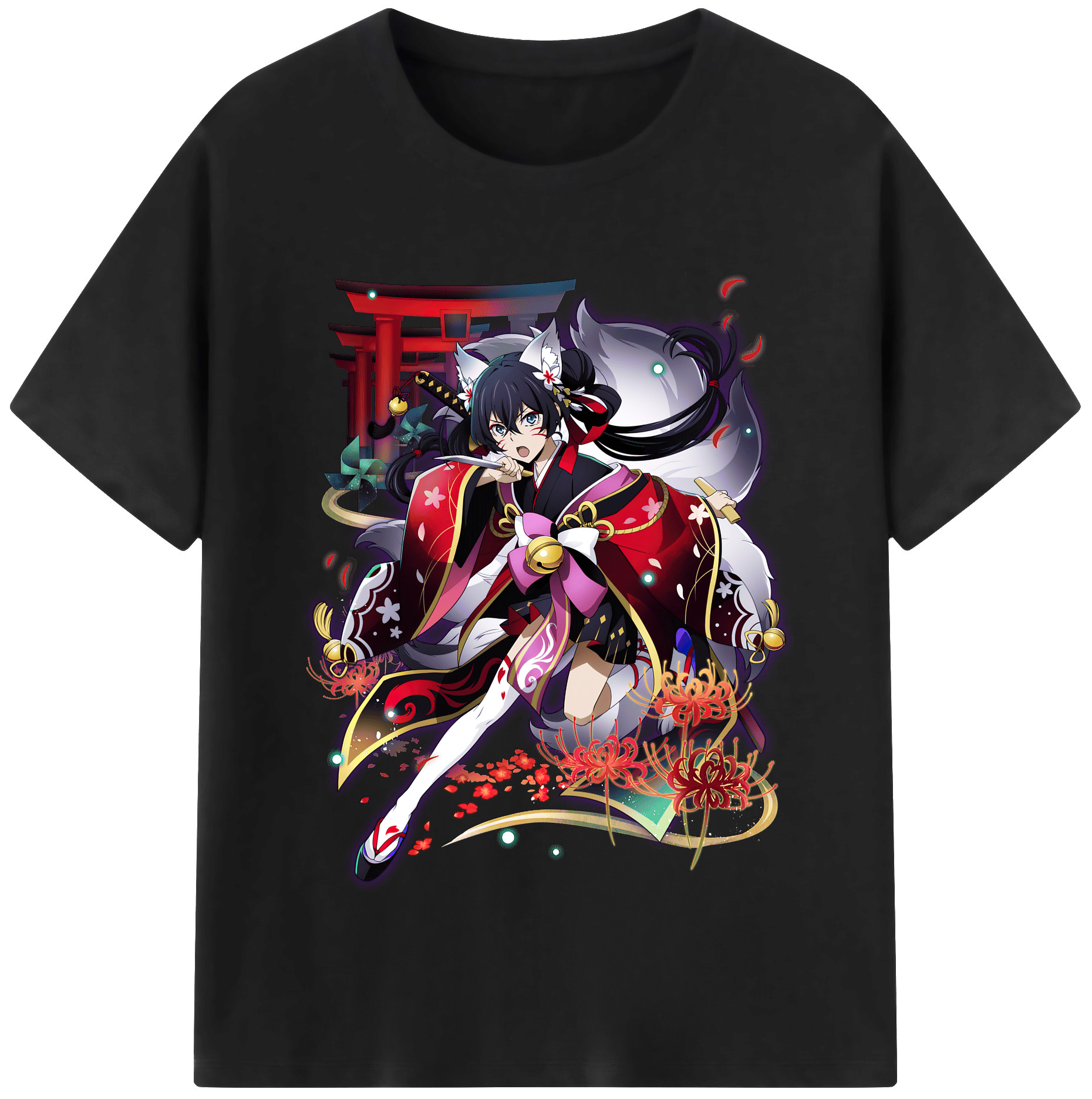 （画像用） 文豪ストレイドッグス Bungo Stray Dogs 綿100％半袖Tシャツ（フロントプリント）