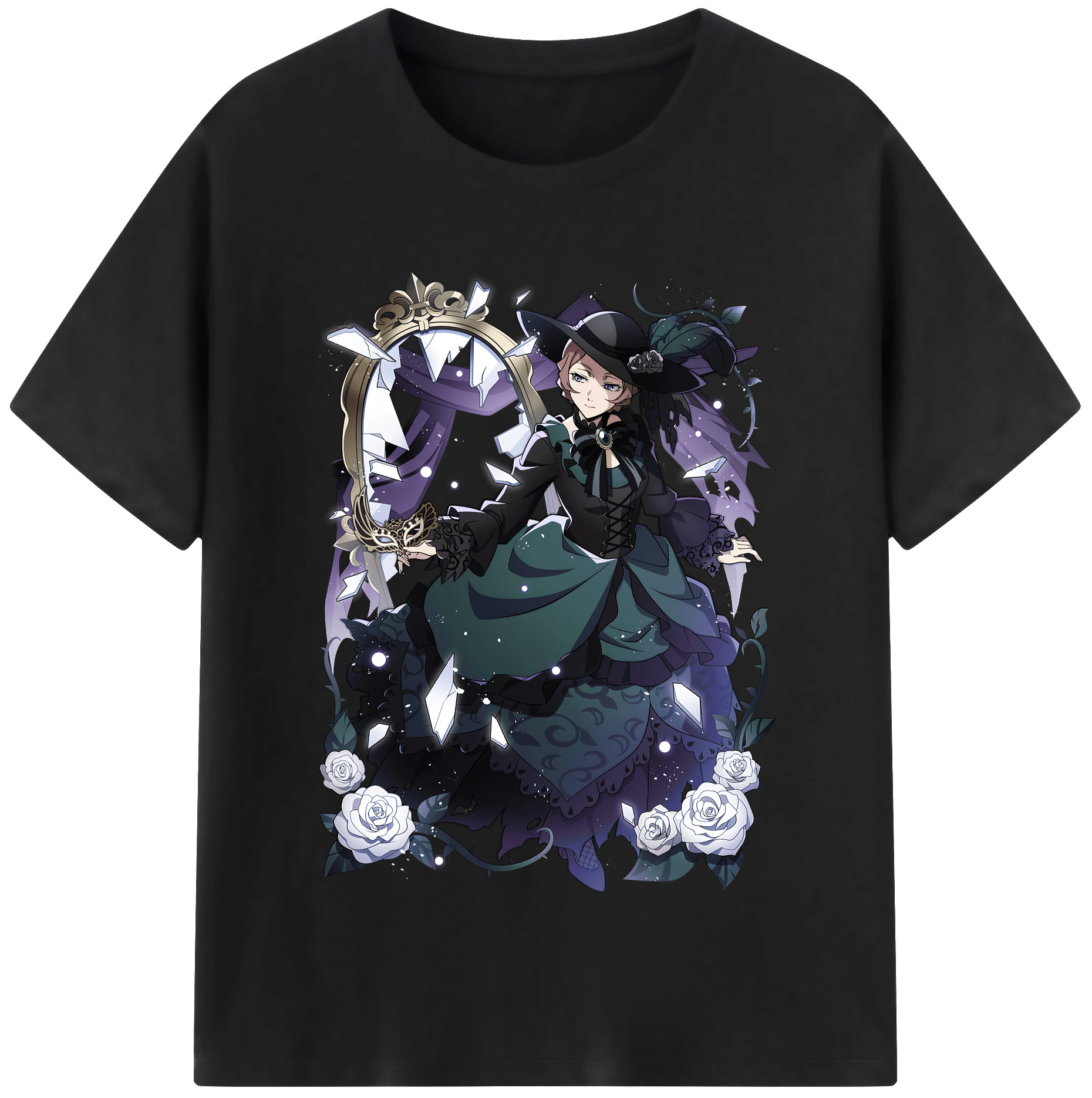 （画像用） 文豪ストレイドッグス Bungo Stray Dogs 綿100％半袖Tシャツ（フロントプリント）