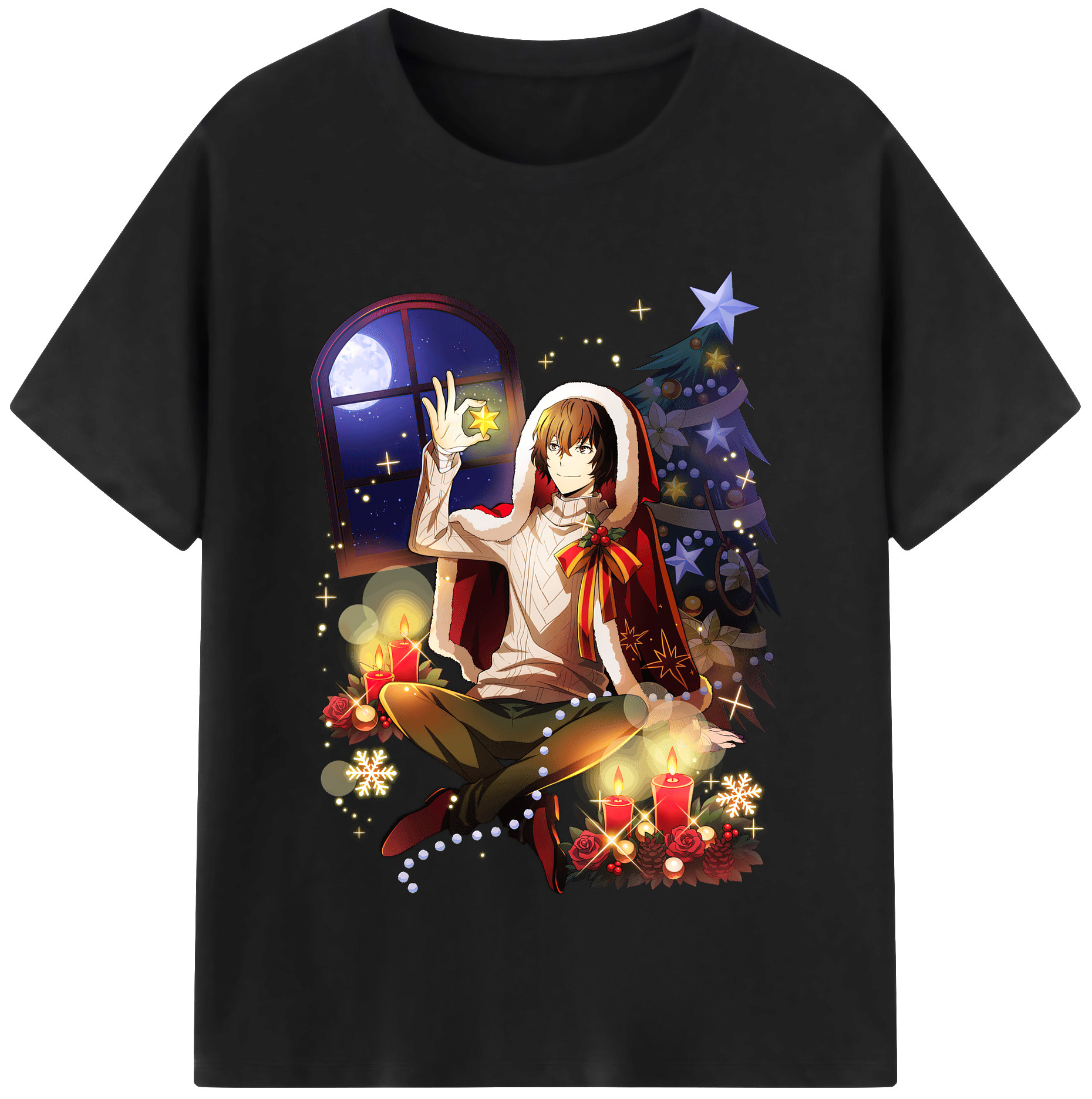 （画像用） 文豪ストレイドッグス Bungo Stray Dogs 綿100％半袖Tシャツ（フロントプリント）