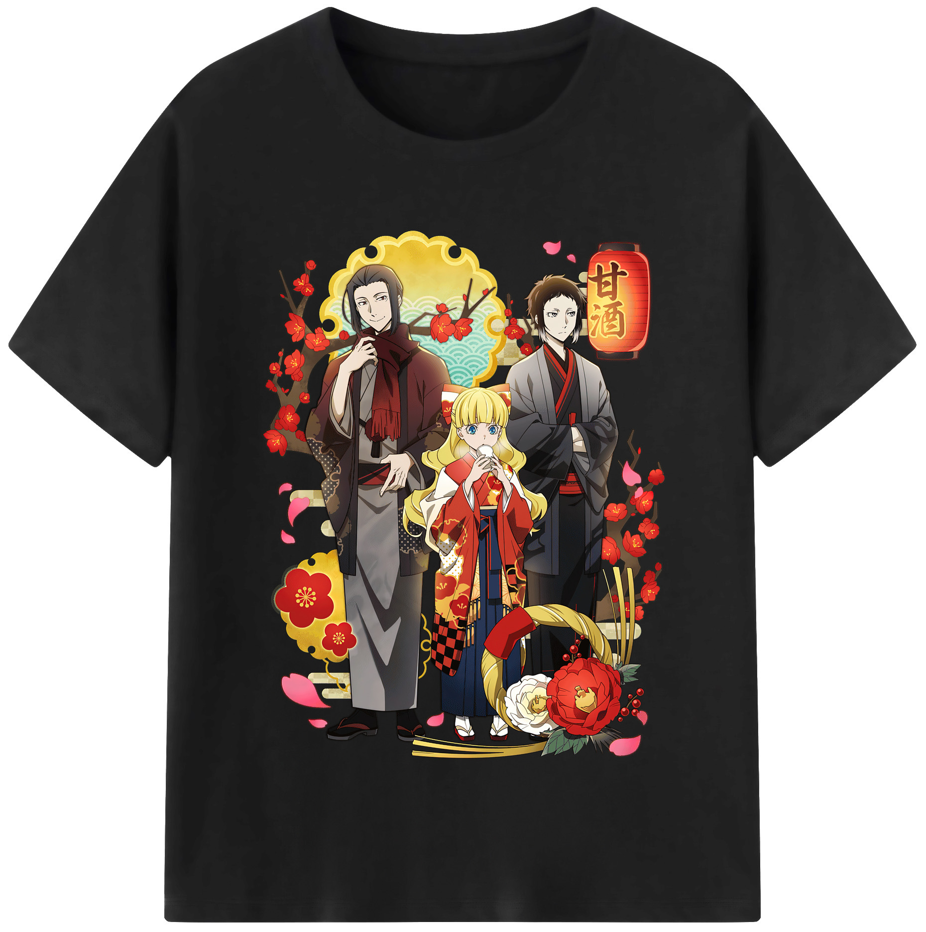 （画像用） 文豪ストレイドッグス Bungo Stray Dogs 綿100％半袖Tシャツ（フロントプリント）