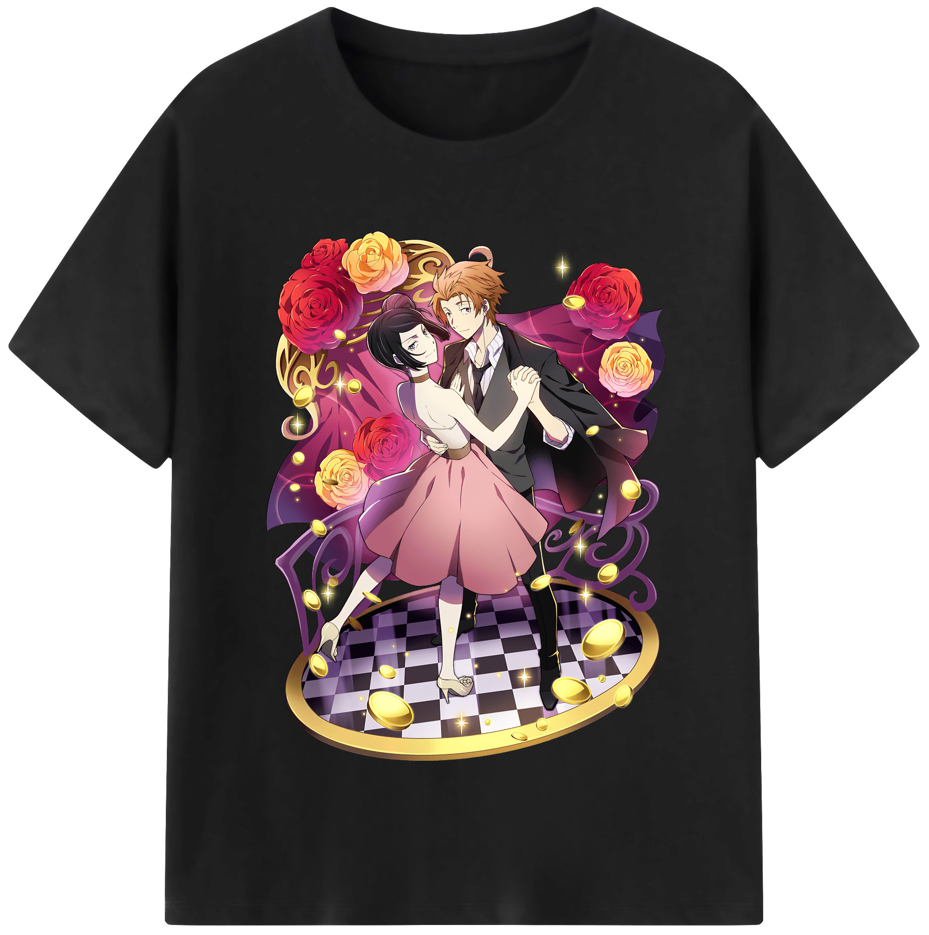 （画像用） 文豪ストレイドッグス Bungo Stray Dogs 綿100％半袖Tシャツ（フロントプリント）