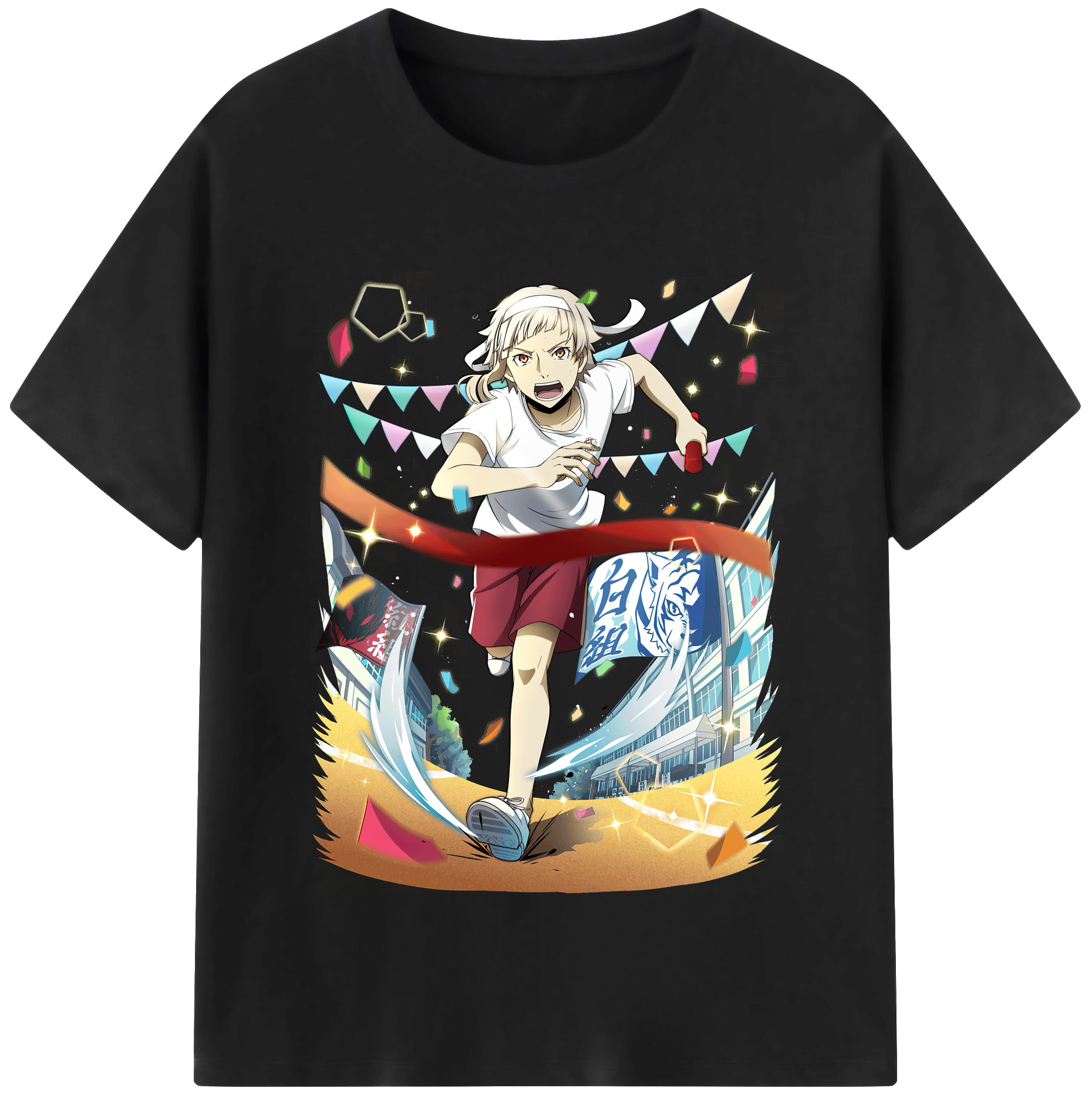 （画像用） 文豪ストレイドッグス Bungo Stray Dogs 綿100％半袖Tシャツ（フロントプリント）