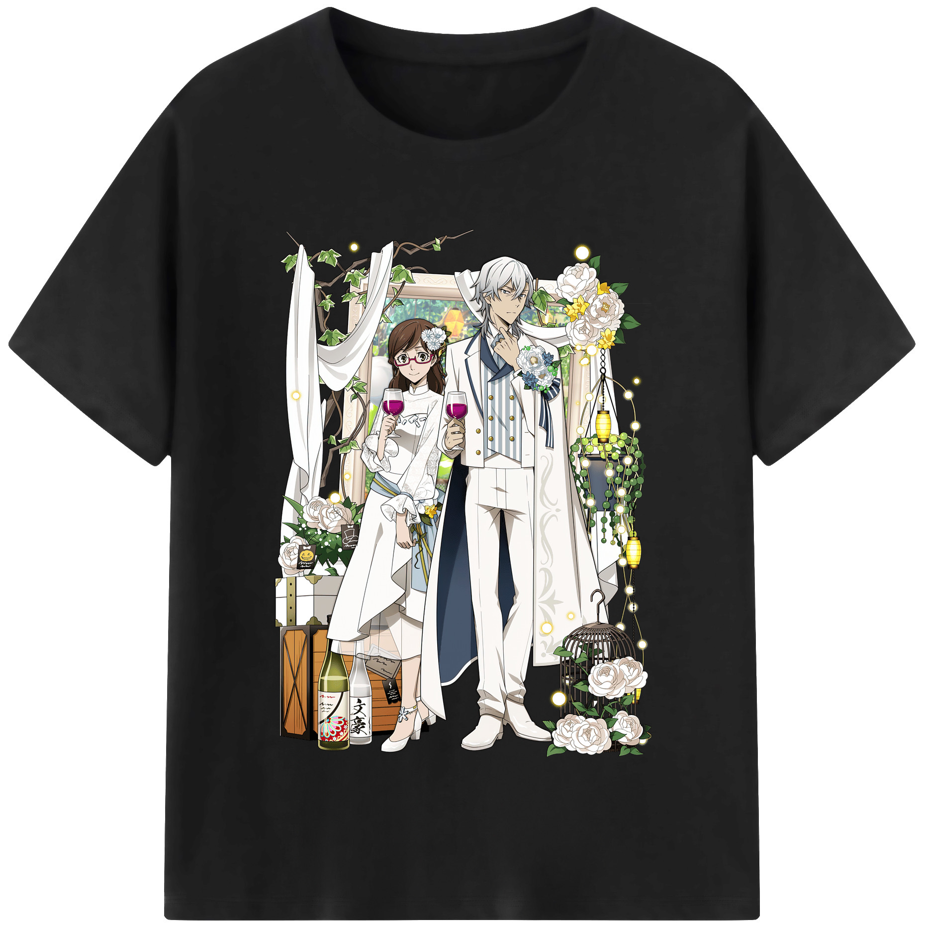 （画像用） 文豪ストレイドッグス Bungo Stray Dogs 綿100％半袖Tシャツ（フロントプリント）