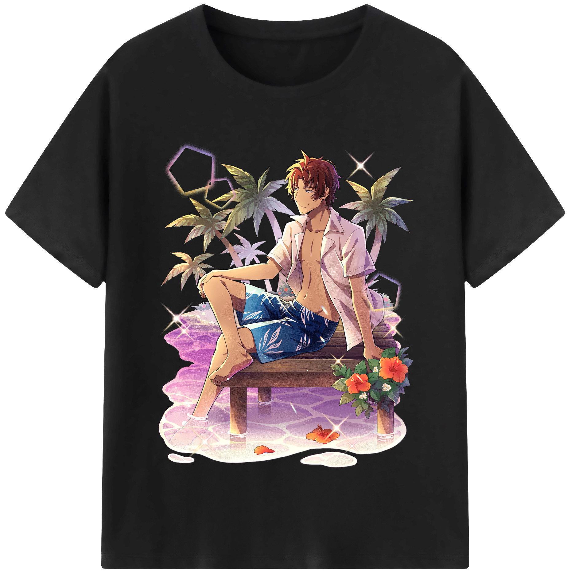 （画像用） 文豪ストレイドッグス Bungo Stray Dogs 綿100％半袖Tシャツ（フロントプリント）