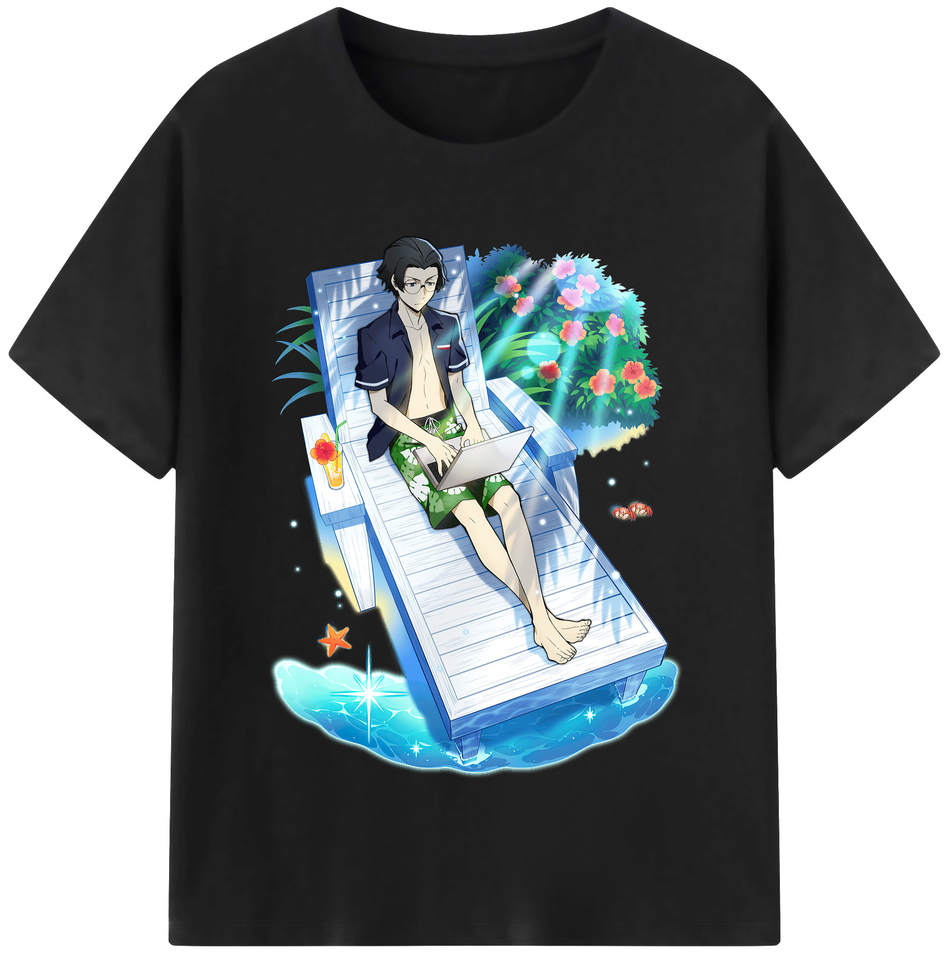 （画像用） 文豪ストレイドッグス Bungo Stray Dogs 綿100％半袖Tシャツ（フロントプリント）