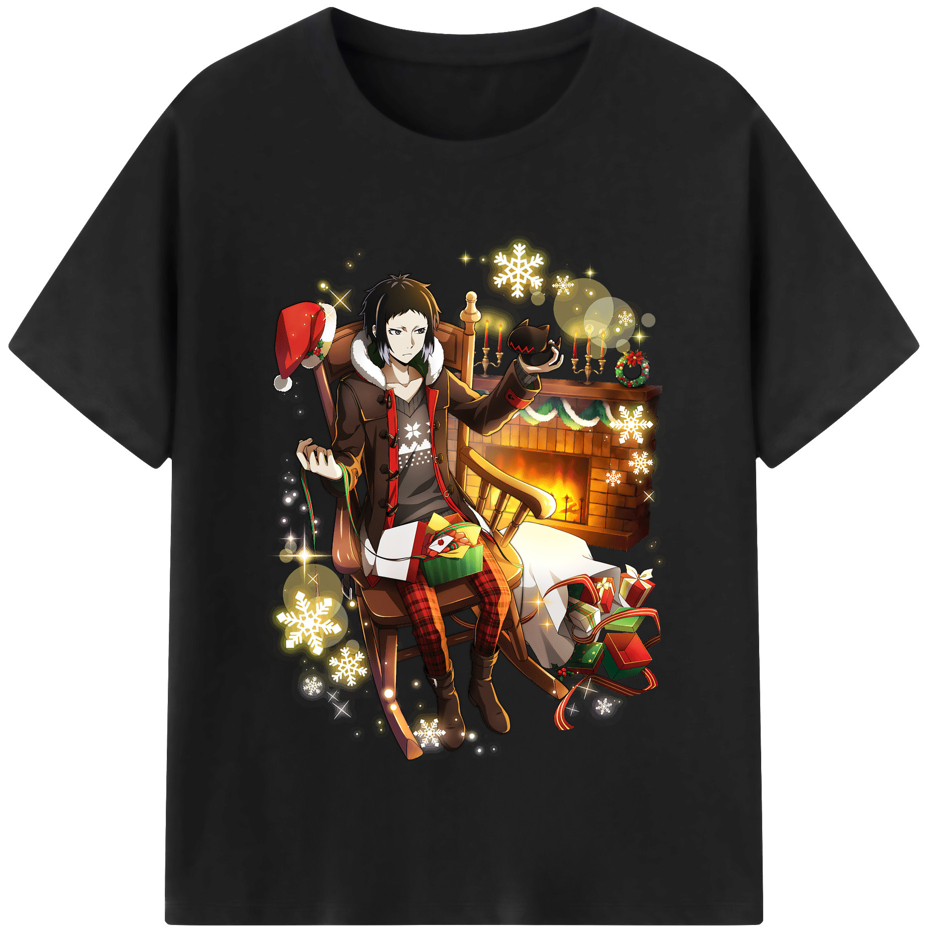 （画像用） 文豪ストレイドッグス Bungo Stray Dogs 綿100％半袖Tシャツ（フロントプリント）