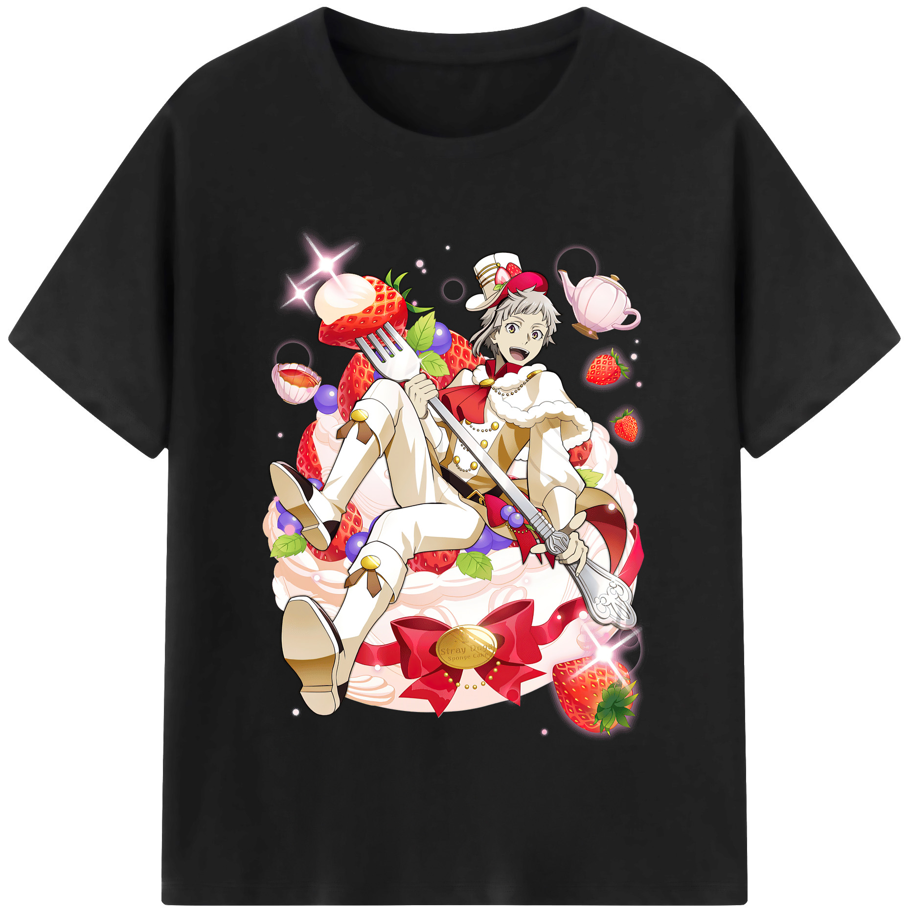 （画像用） 文豪ストレイドッグス Bungo Stray Dogs 綿100％半袖Tシャツ（フロントプリント）