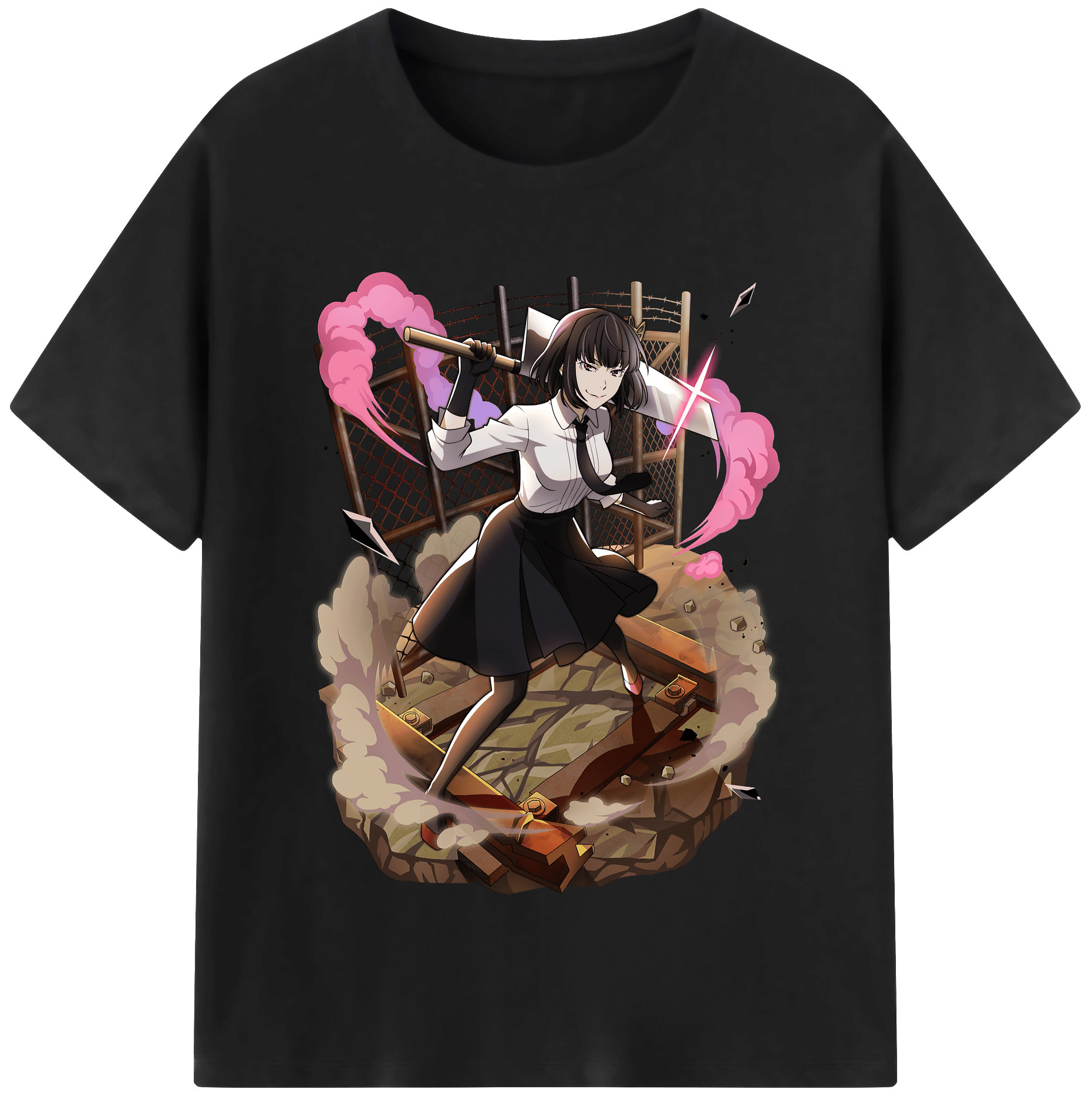 （画像用） 文豪ストレイドッグス Bungo Stray Dogs 綿100％半袖Tシャツ（フロントプリント）
