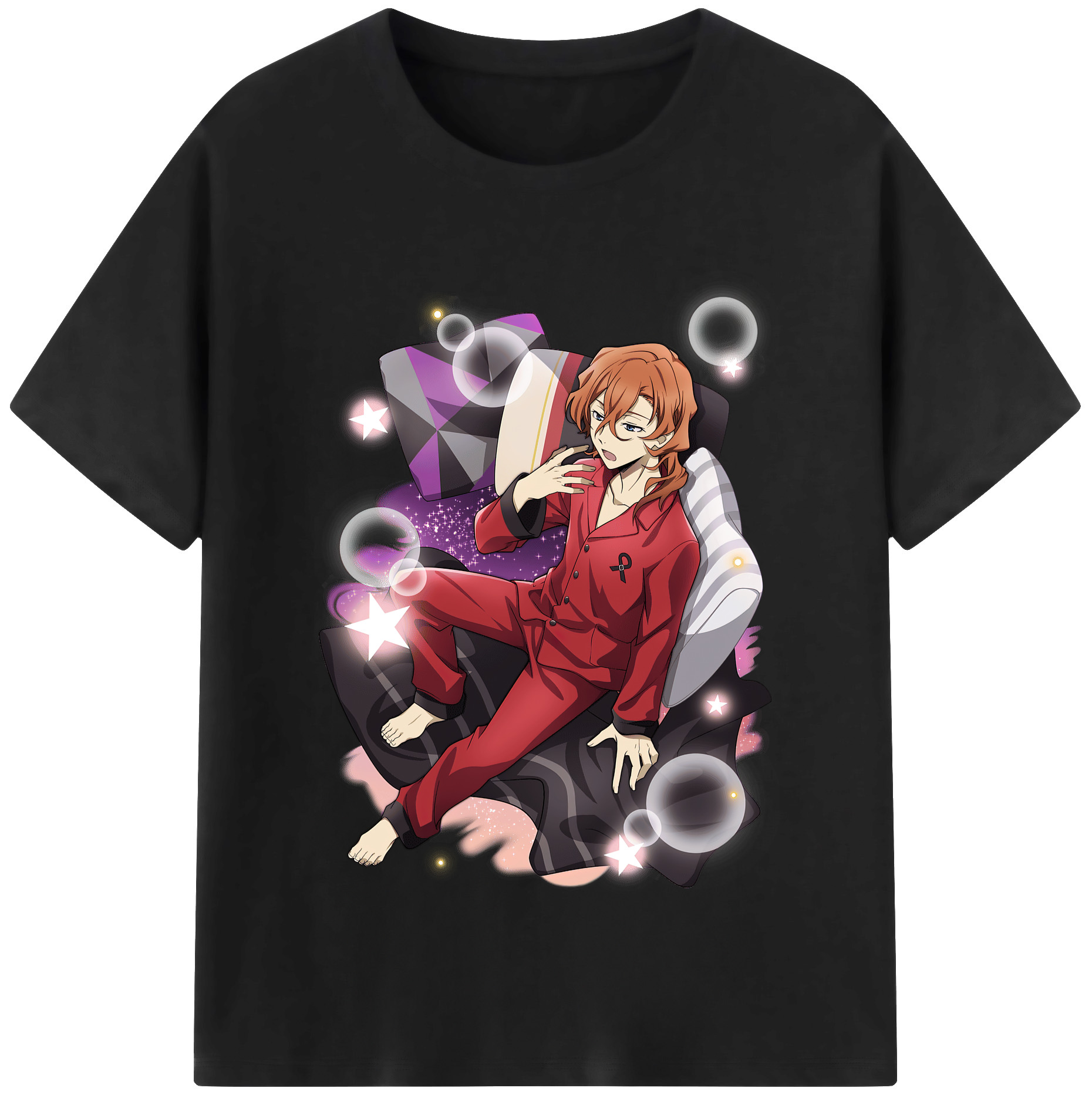（画像用） 文豪ストレイドッグス Bungo Stray Dogs 綿100％半袖Tシャツ（フロントプリント）