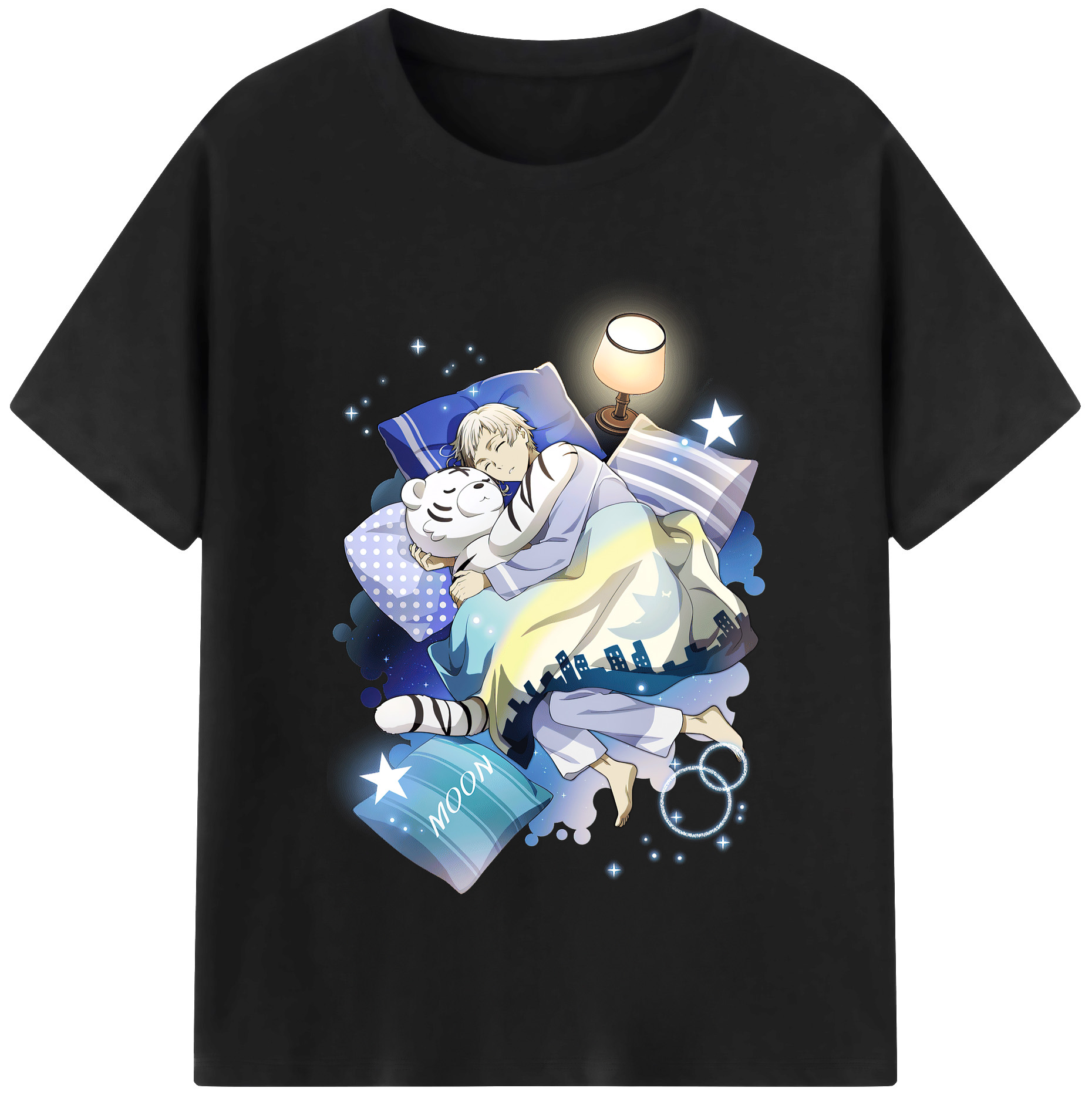 （画像用） 文豪ストレイドッグス Bungo Stray Dogs 綿100％半袖Tシャツ（フロントプリント）