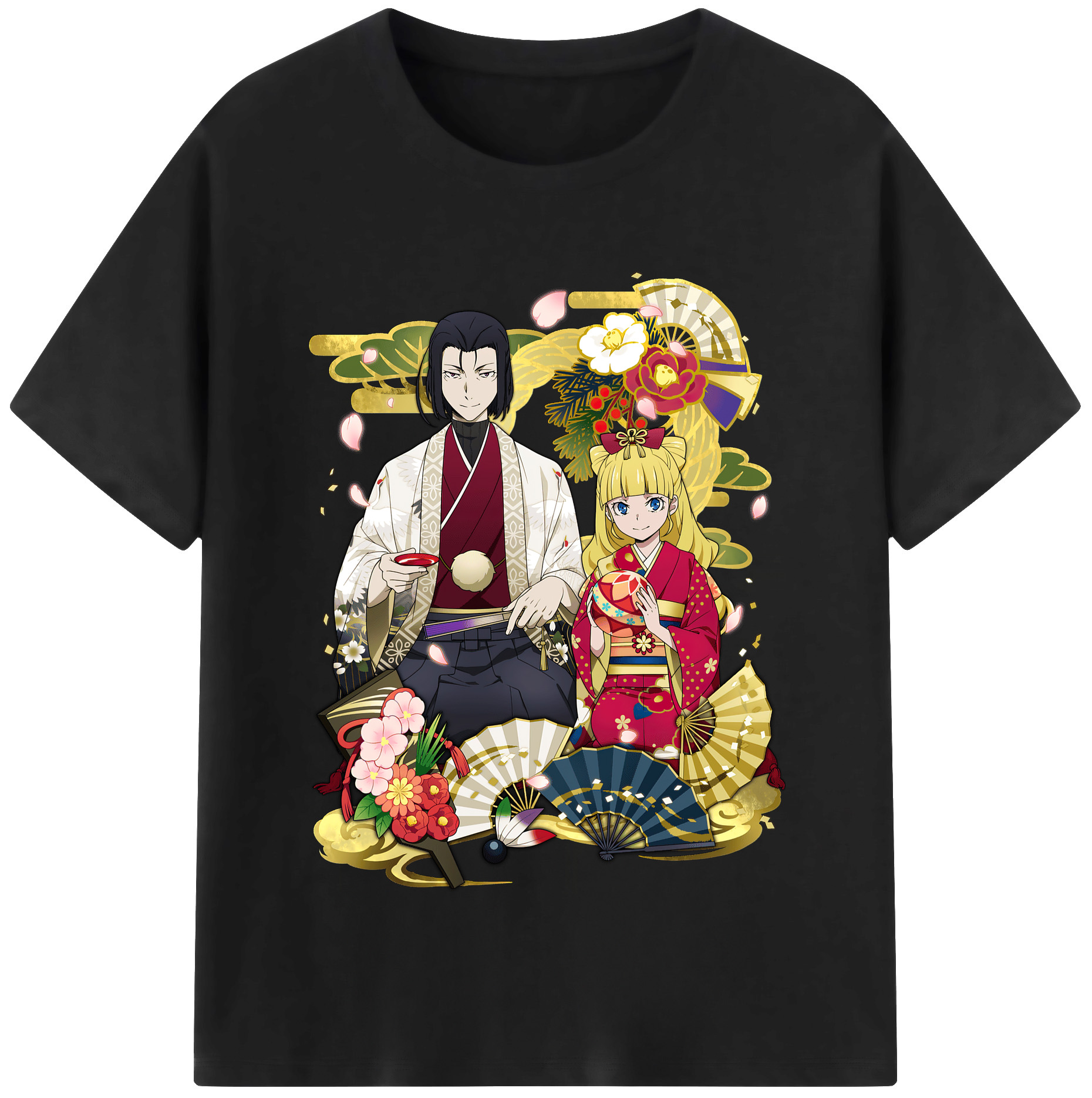 （画像用） 文豪ストレイドッグス Bungo Stray Dogs 綿100％半袖Tシャツ（フロントプリント）