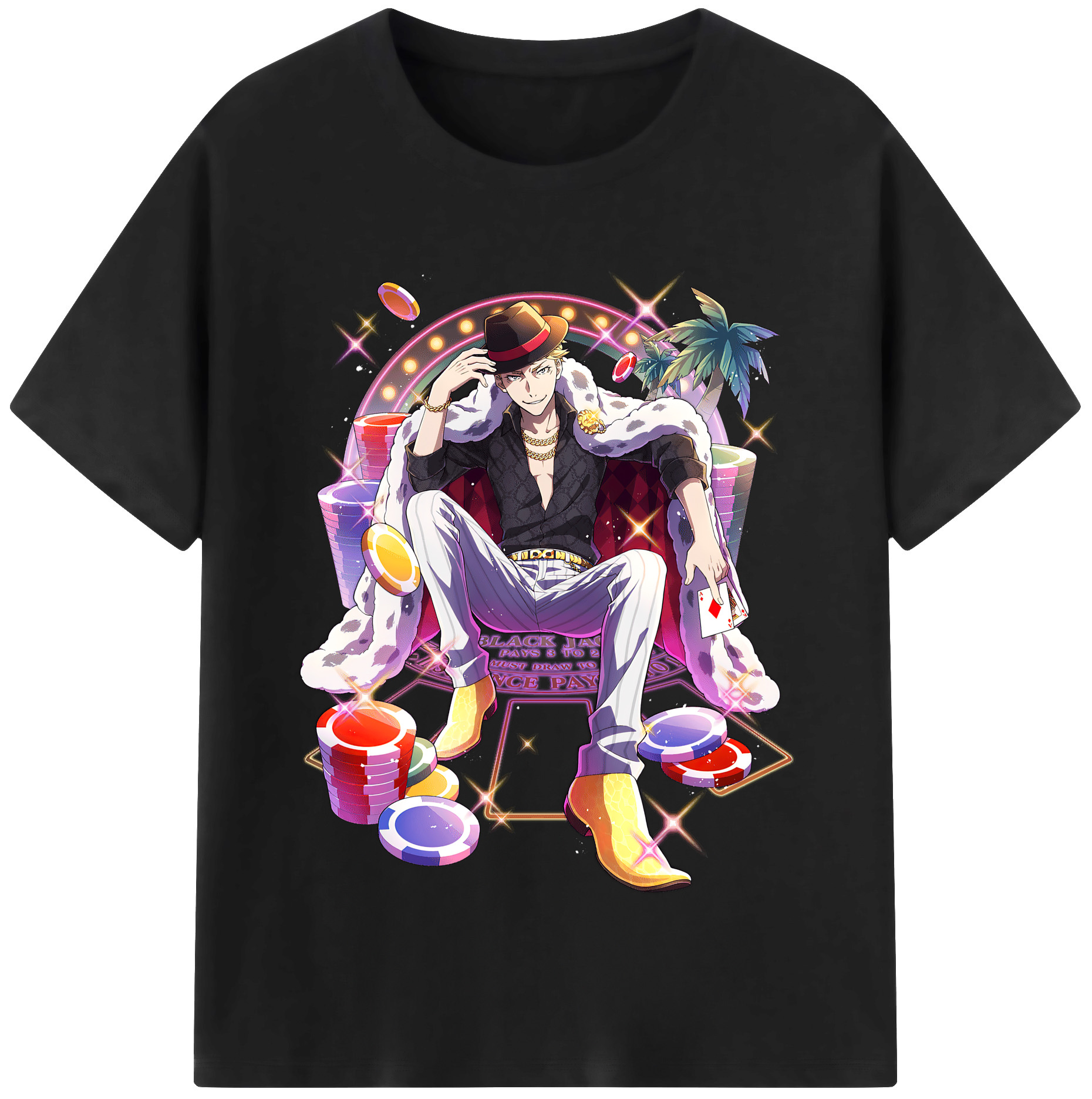 （画像用） 文豪ストレイドッグス Bungo Stray Dogs 綿100％半袖Tシャツ（フロントプリント）