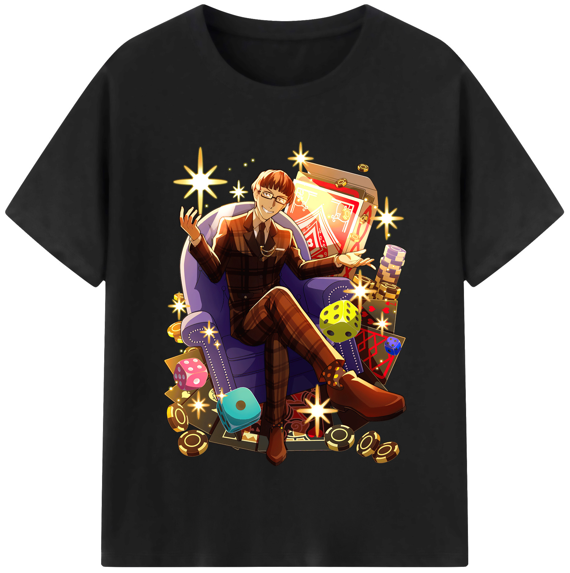 （画像用） 文豪ストレイドッグス Bungo Stray Dogs 綿100％半袖Tシャツ（フロントプリント）