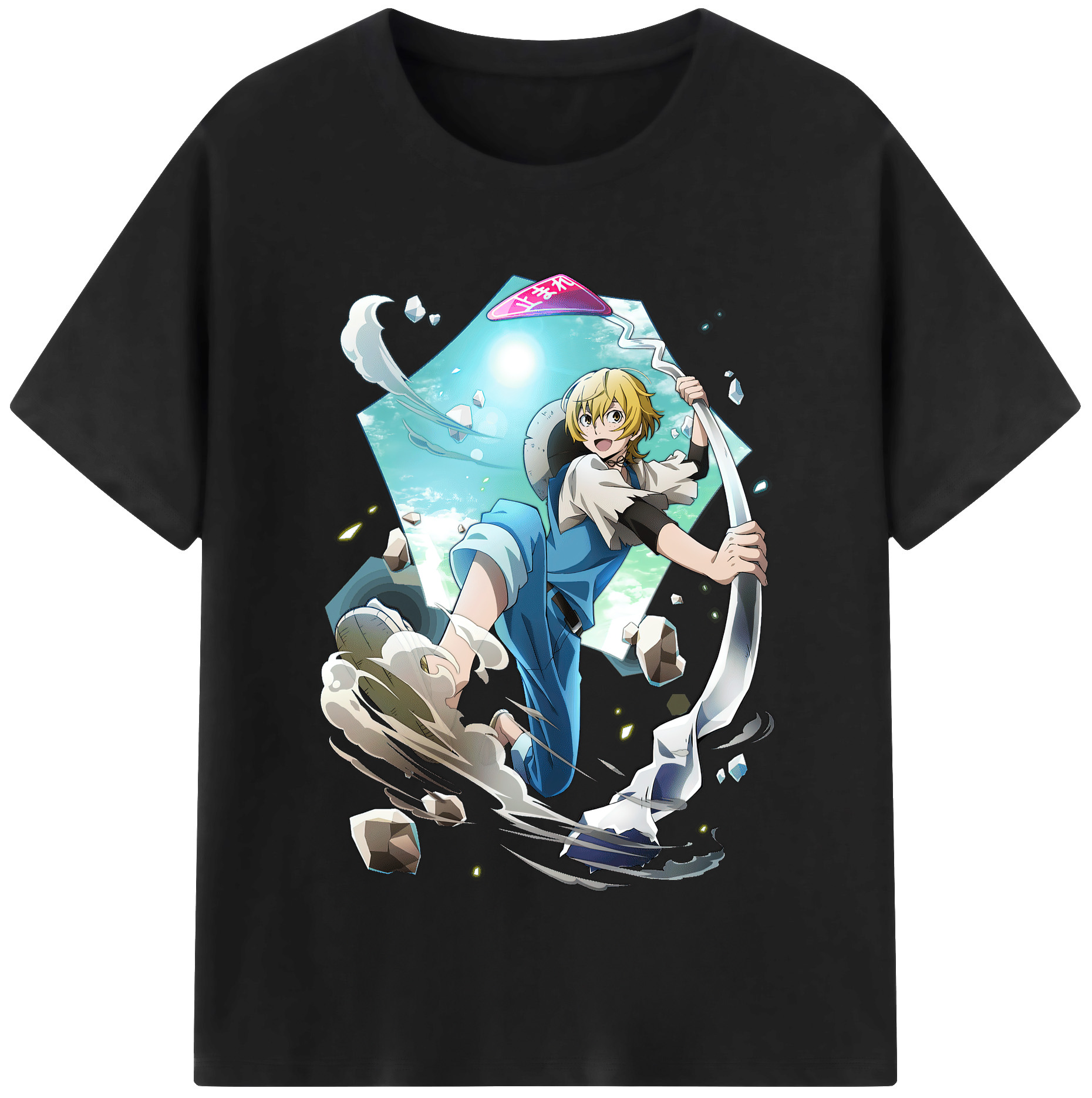 （画像用） 文豪ストレイドッグス Bungo Stray Dogs 綿100％半袖Tシャツ（フロントプリント）