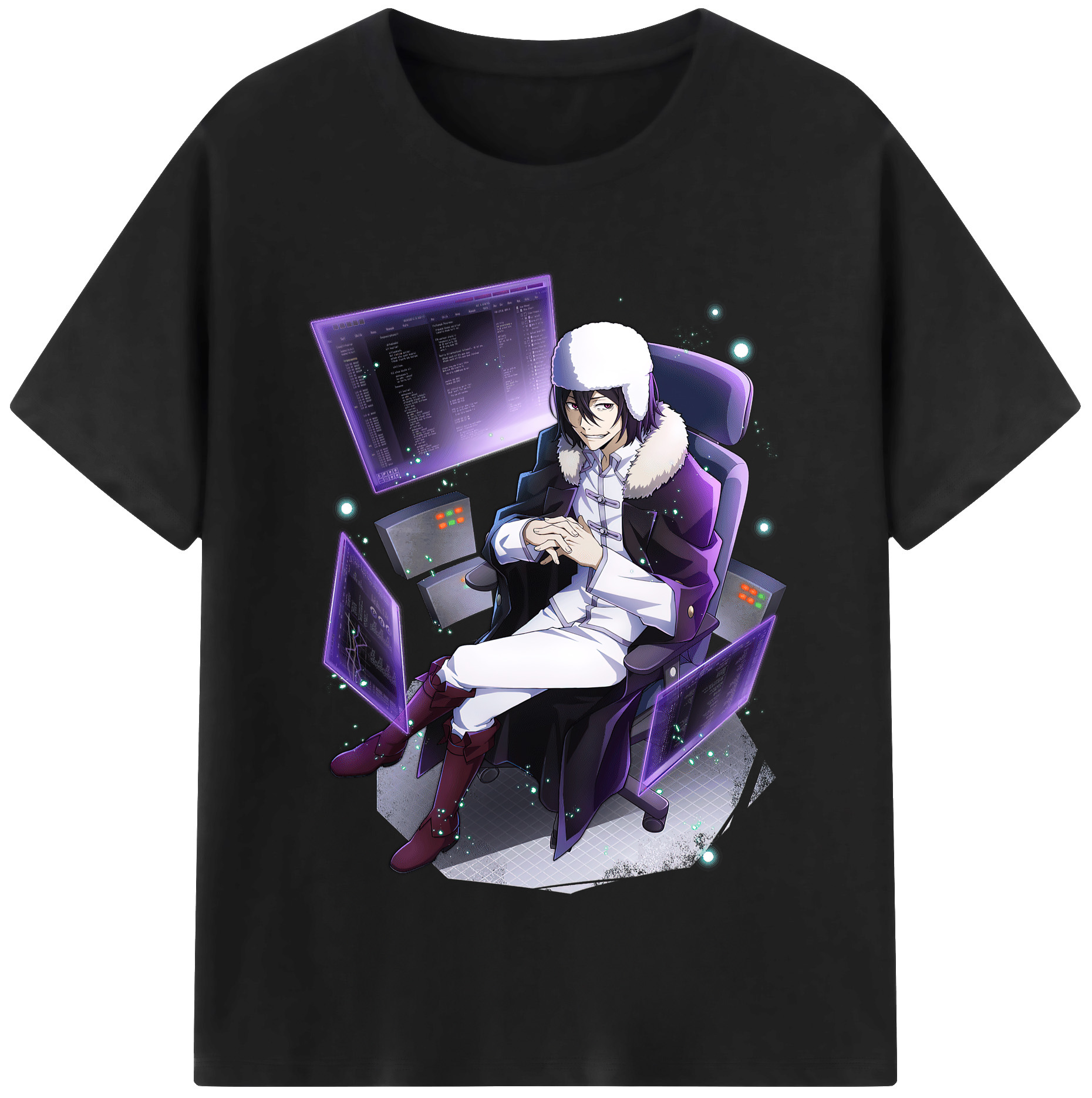 （画像用） 文豪ストレイドッグス Bungo Stray Dogs 綿100％半袖Tシャツ（フロントプリント）