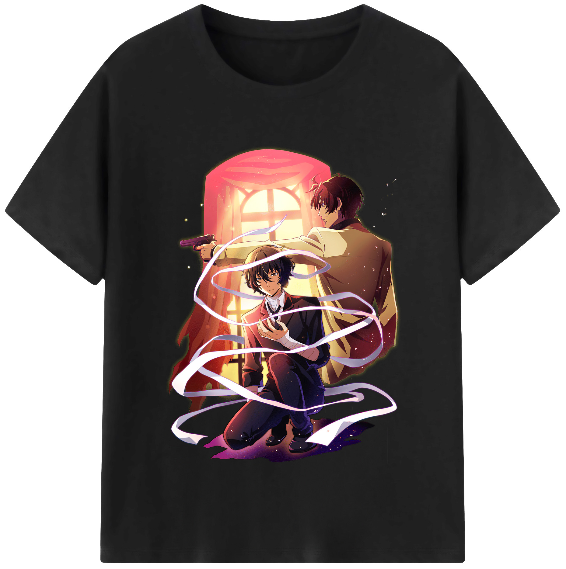 （画像用） 文豪ストレイドッグス Bungo Stray Dogs 綿100％半袖Tシャツ（フロントプリント）