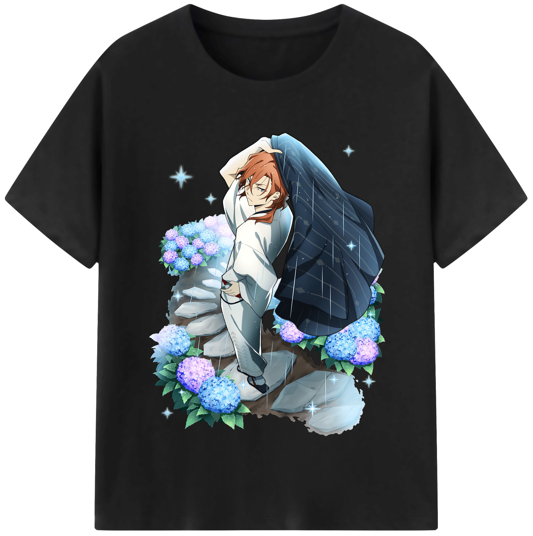 （画像用） 文豪ストレイドッグス Bungo Stray Dogs 綿100％半袖Tシャツ（フロントプリント）