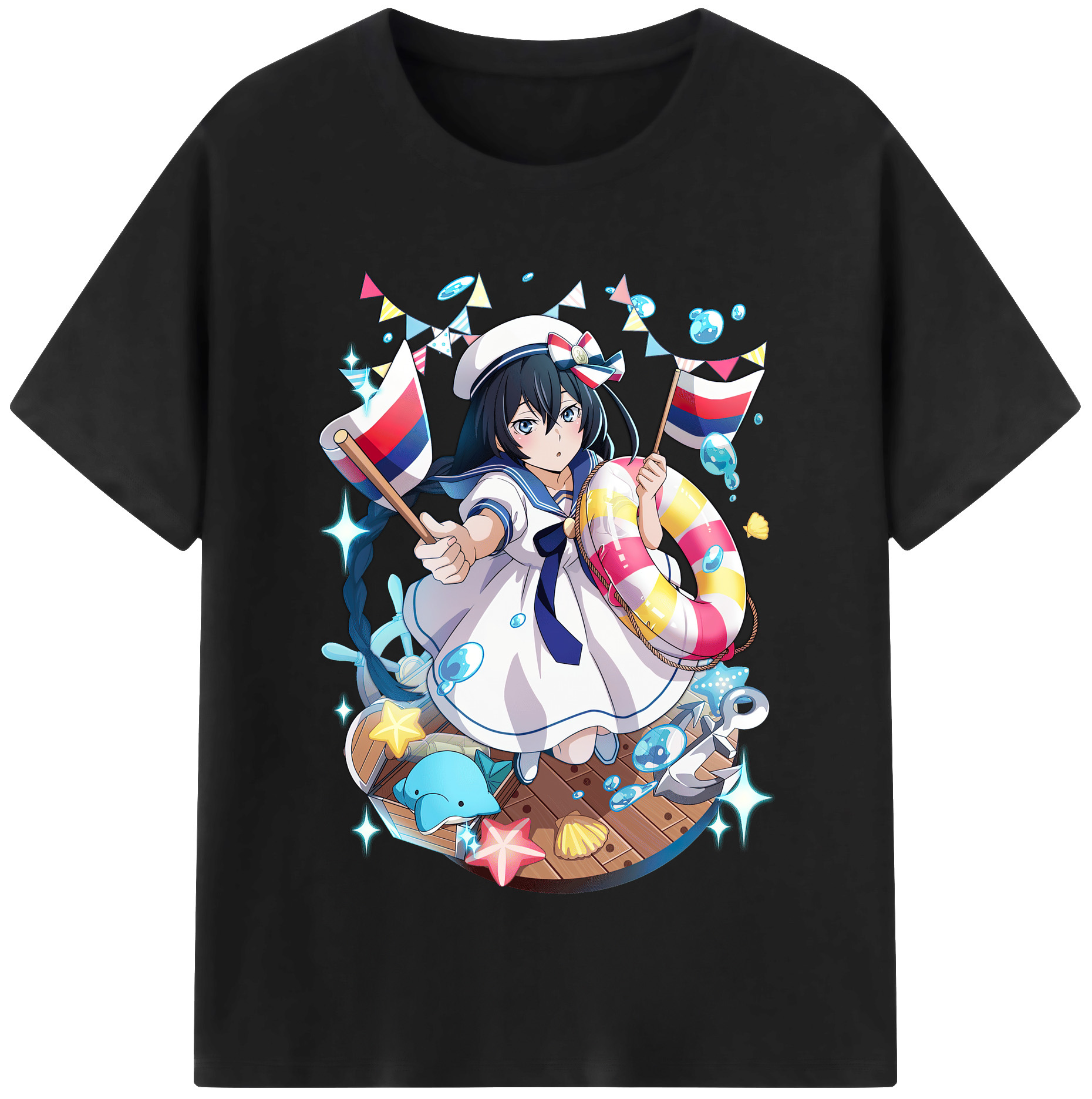 （画像用） 文豪ストレイドッグス Bungo Stray Dogs 綿100％半袖Tシャツ（フロントプリント）