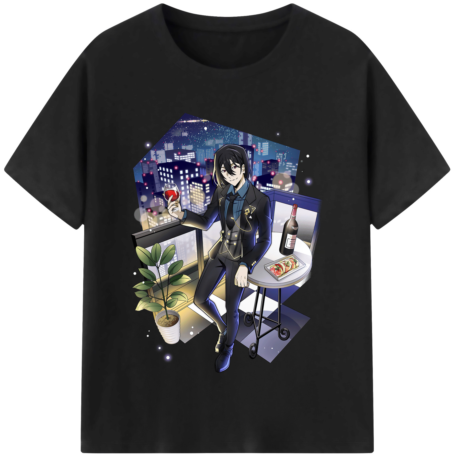 （画像用） 文豪ストレイドッグス Bungo Stray Dogs 綿100％半袖Tシャツ（フロントプリント）