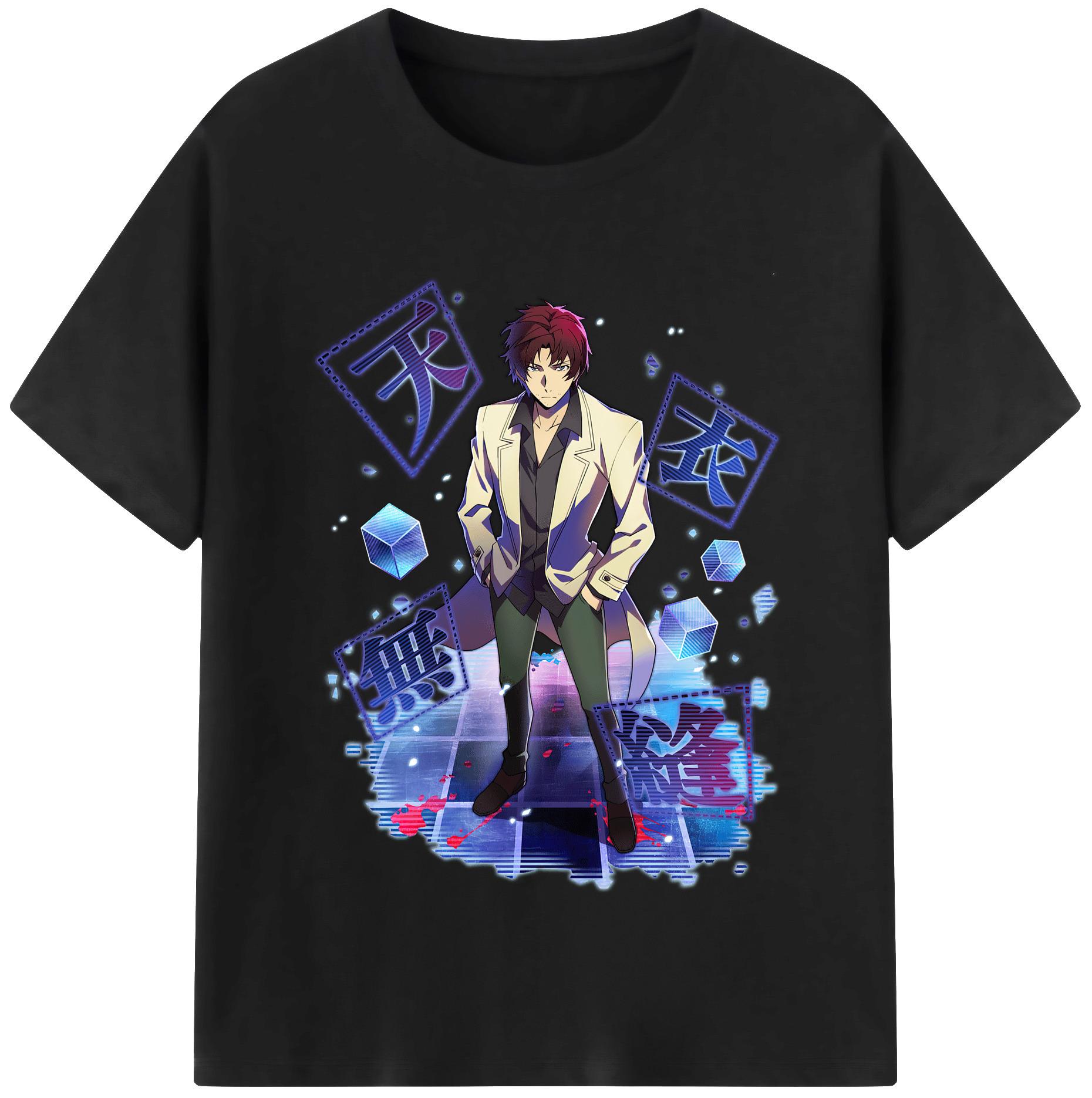 （画像用） 文豪ストレイドッグス Bungo Stray Dogs 綿100％半袖Tシャツ（フロントプリント）