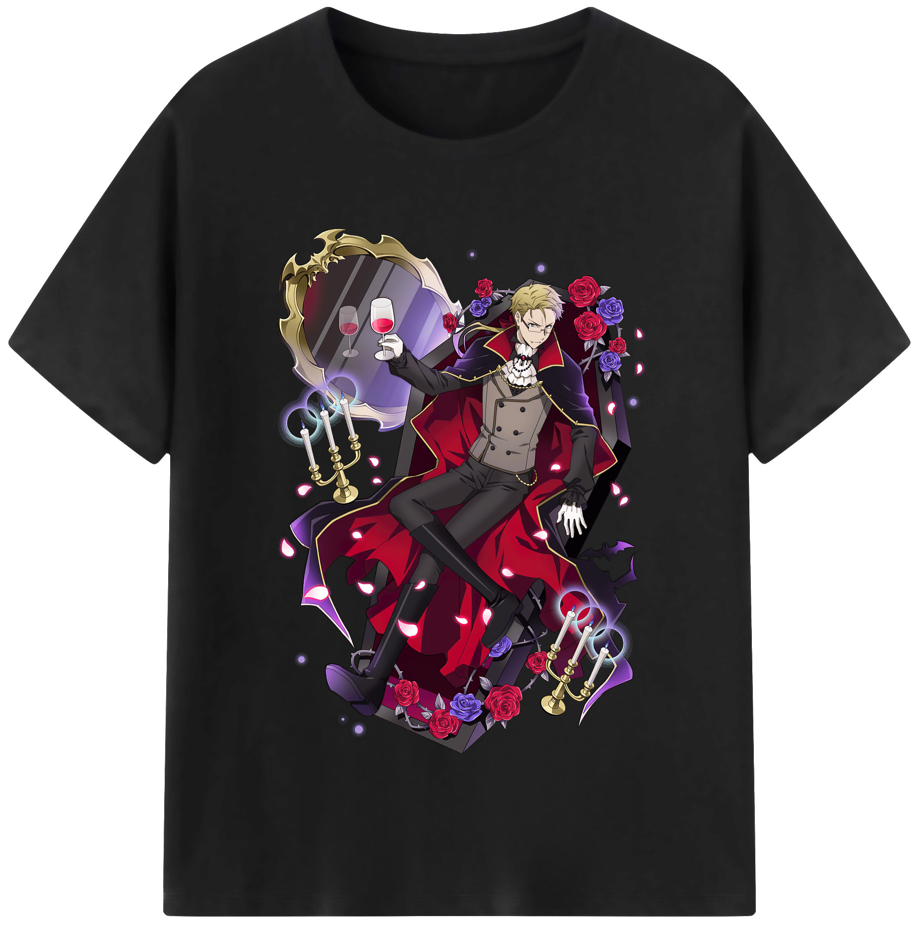 （画像用） 文豪ストレイドッグス Bungo Stray Dogs 綿100％半袖Tシャツ（フロントプリント）