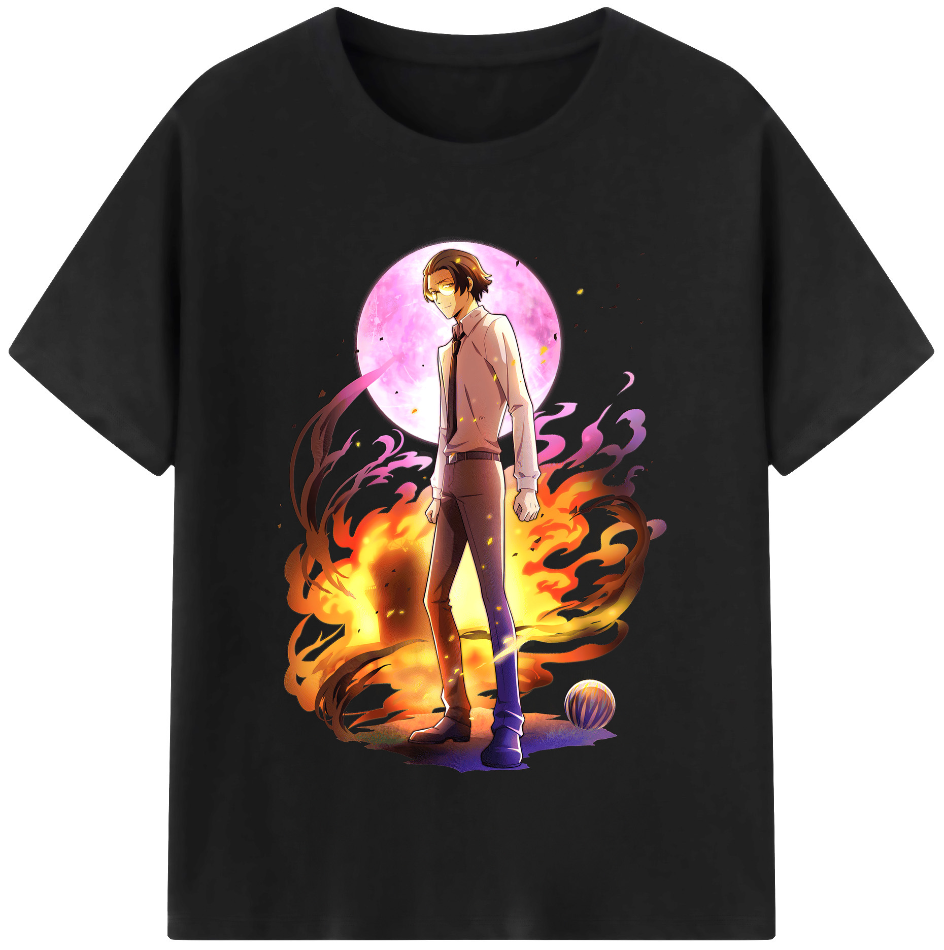 （画像用） 文豪ストレイドッグス Bungo Stray Dogs 綿100％半袖Tシャツ（フロントプリント）