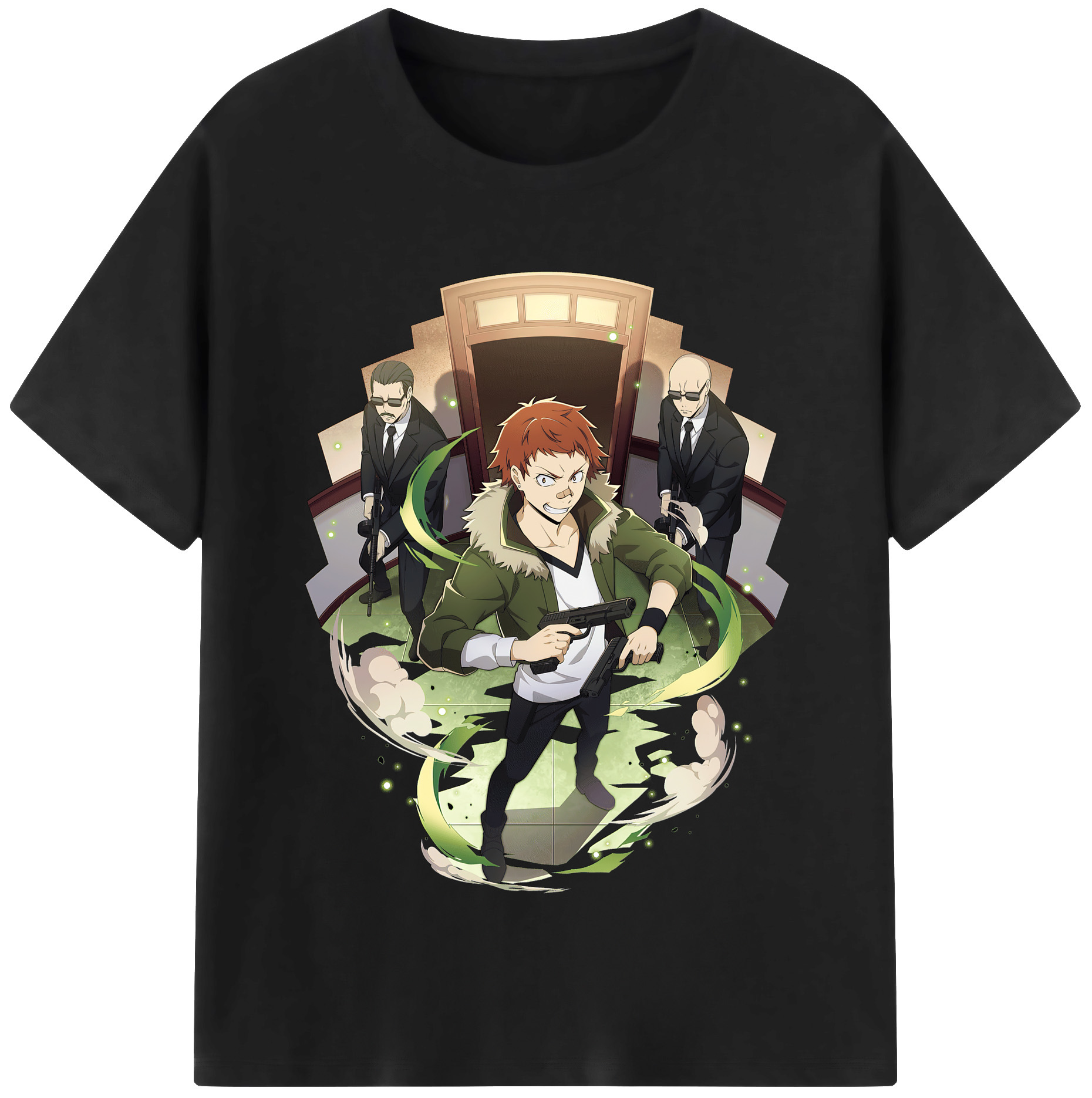（画像用） 文豪ストレイドッグス Bungo Stray Dogs 綿100％半袖Tシャツ（フロントプリント）