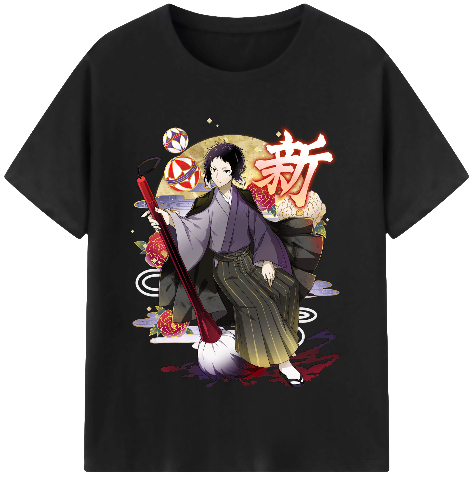 （画像用） 文豪ストレイドッグス Bungo Stray Dogs 綿100％半袖Tシャツ（フロントプリント）