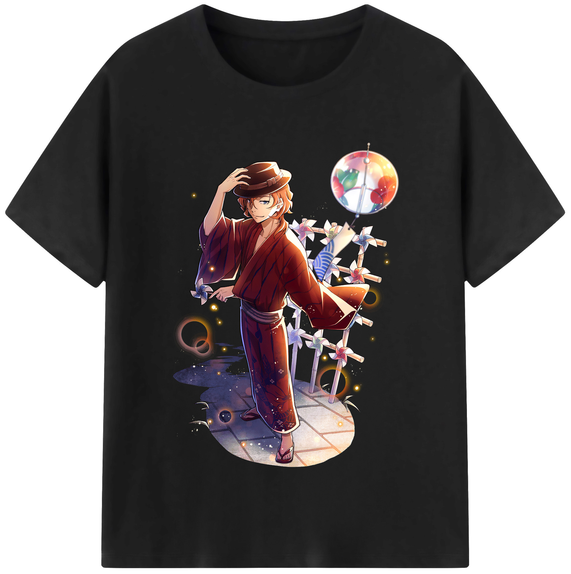 （画像用） 文豪ストレイドッグス Bungo Stray Dogs 綿100％半袖Tシャツ（フロントプリント）